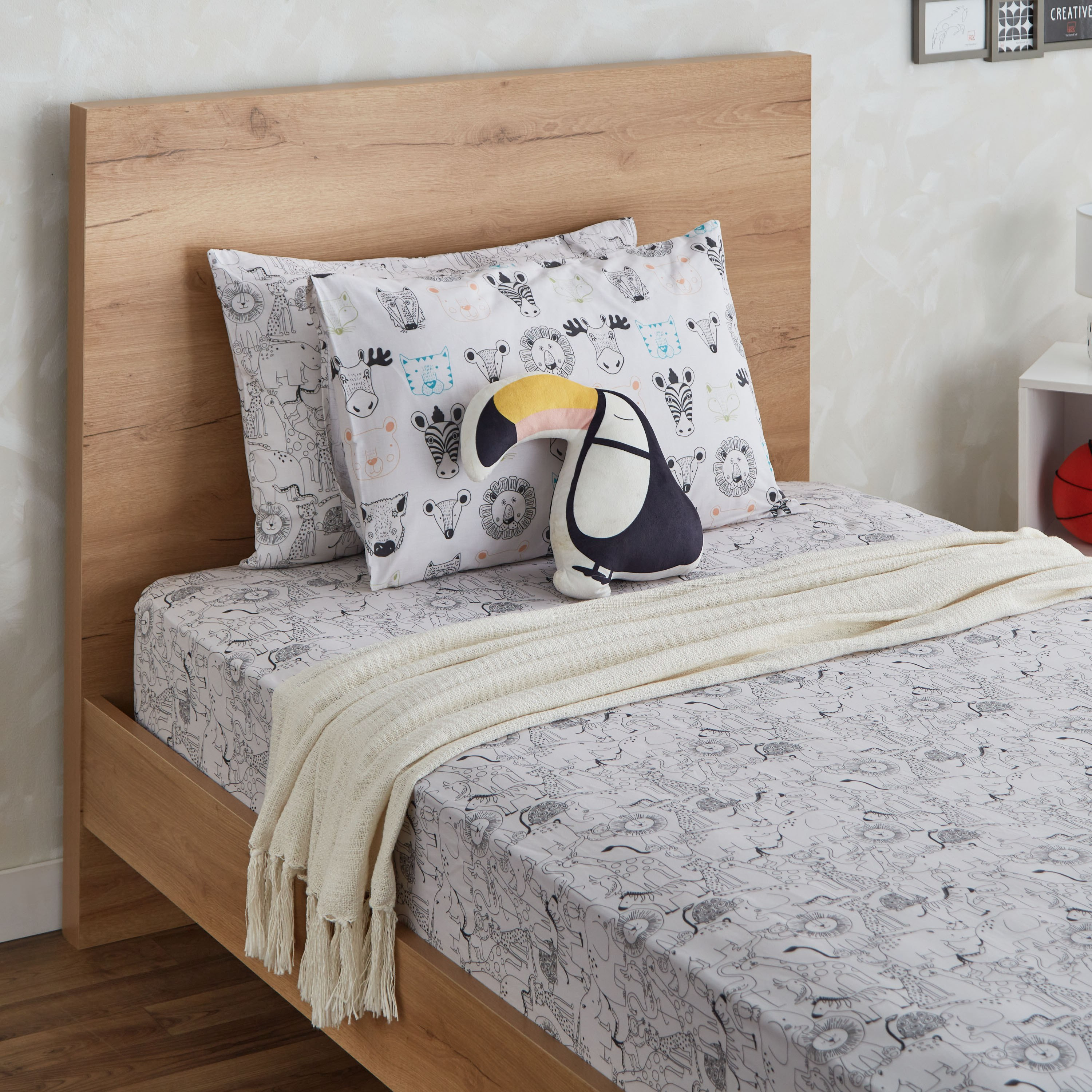Ron Zoological 2-Piece Cotton Pillow Cover Set - 50x75 cm-hbxhomeware-hbxkidsandyouth-image-6