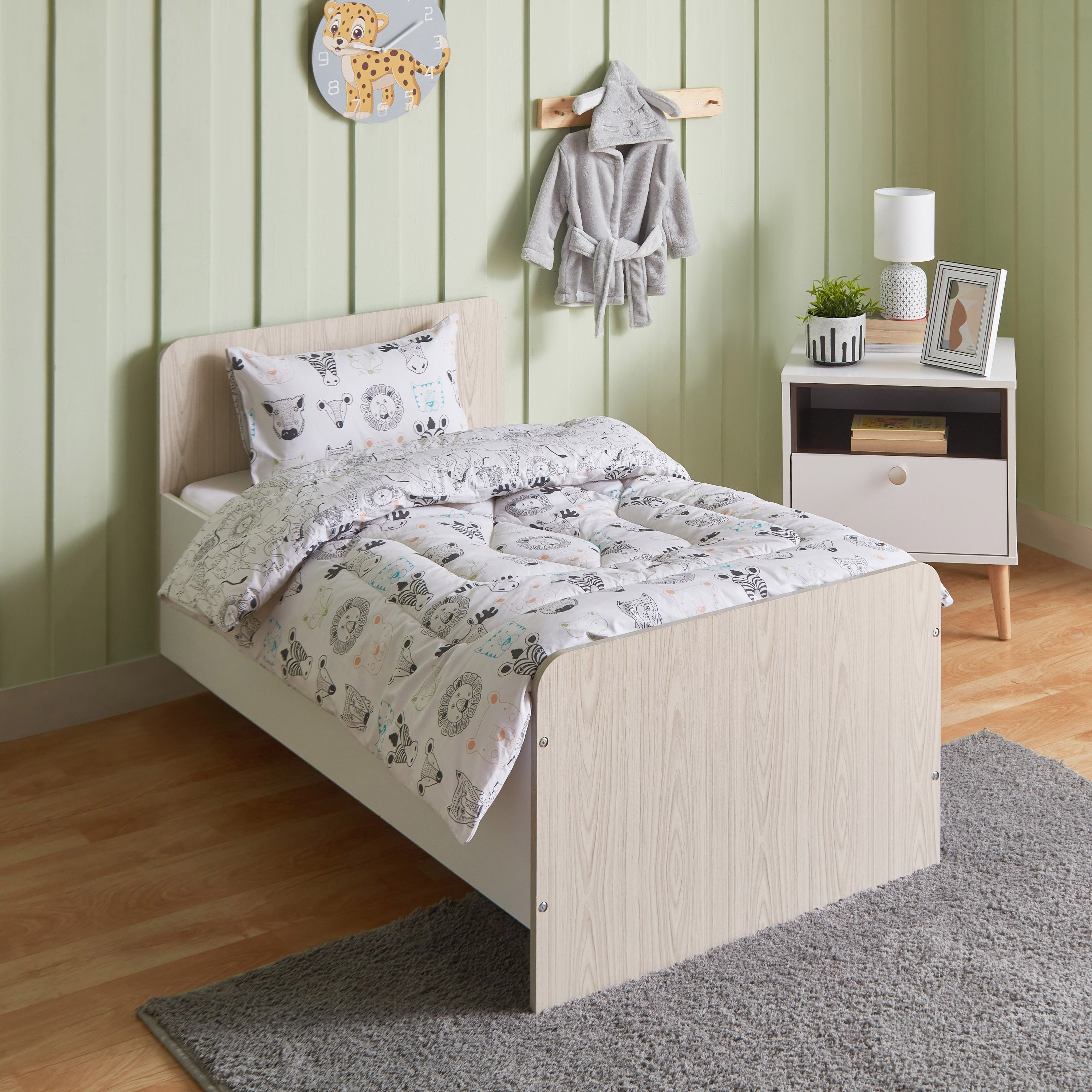 طقم لحاف قطن للأطفال قطعتين بطبعات من رون- 100x140 سم-hbxhomeware-hbxkidsandyouth-image-1