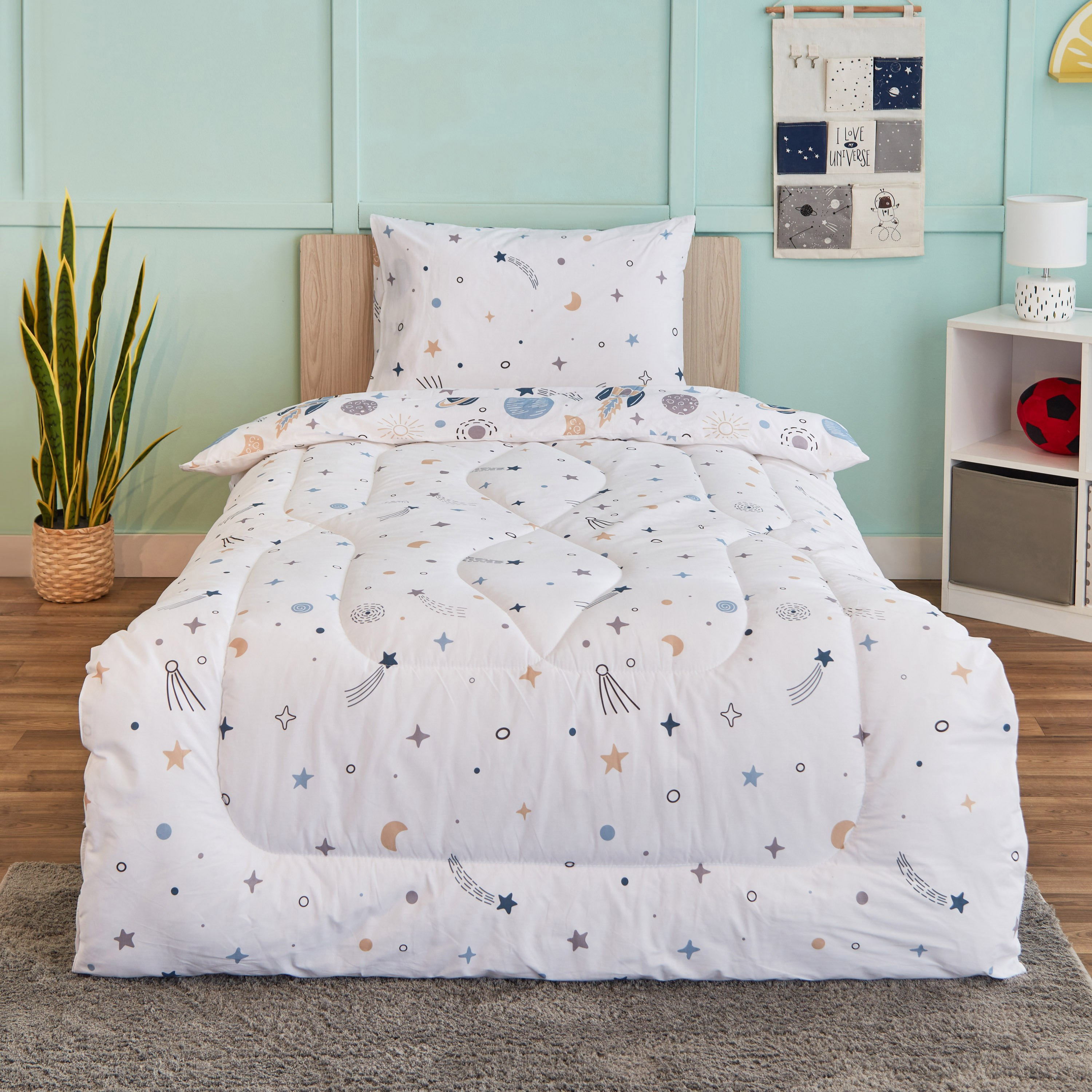 طقم لحاف فردي قطن قطعتين كوسمو من هاري - 135x220 سم-hbxhomeware-hbxkidsandyouth-image-2