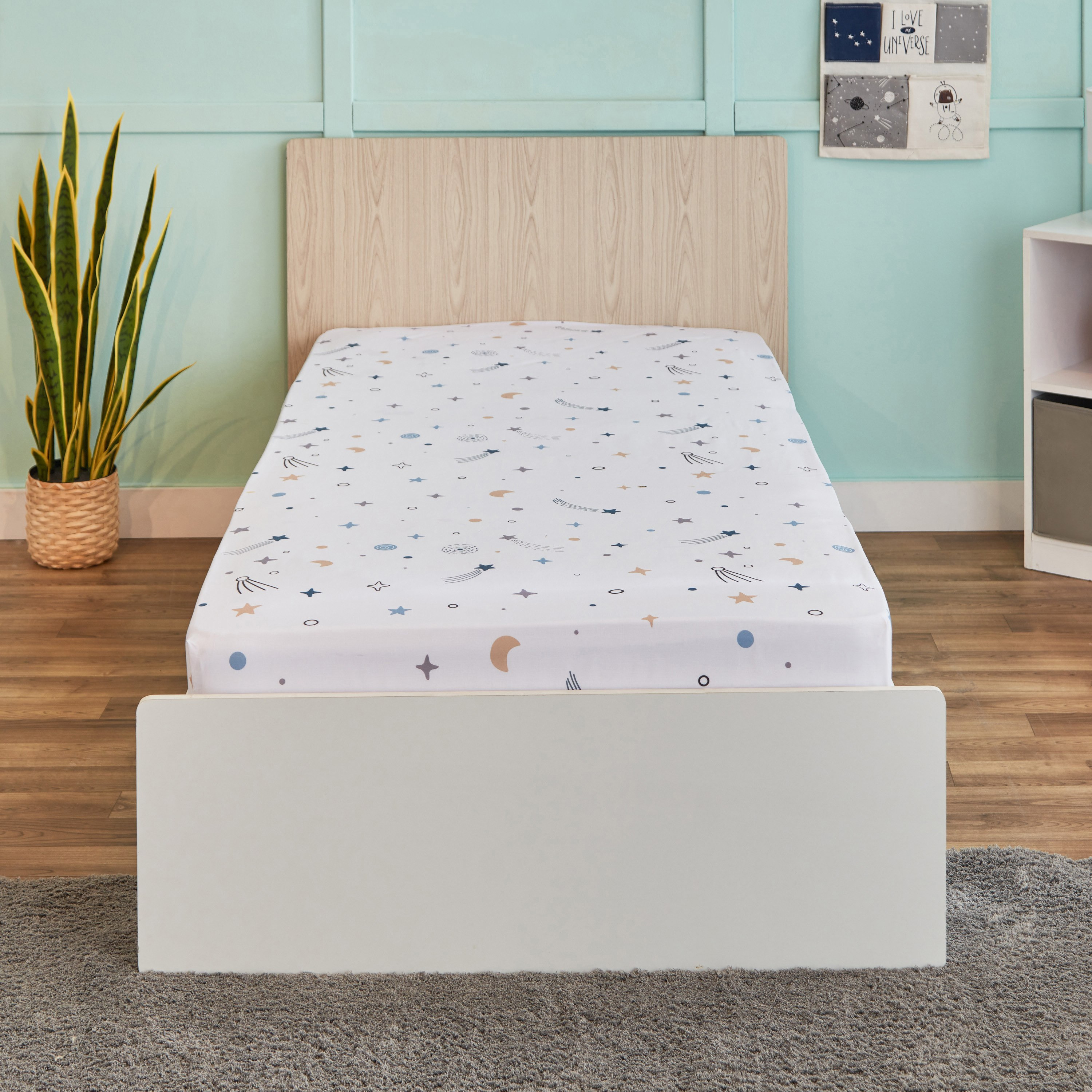 شرشف مطاطي قطن فردي من هاري كوسمو - 90x200+25 سم-hbxhomeware-hbxkidsandyouth-image-2