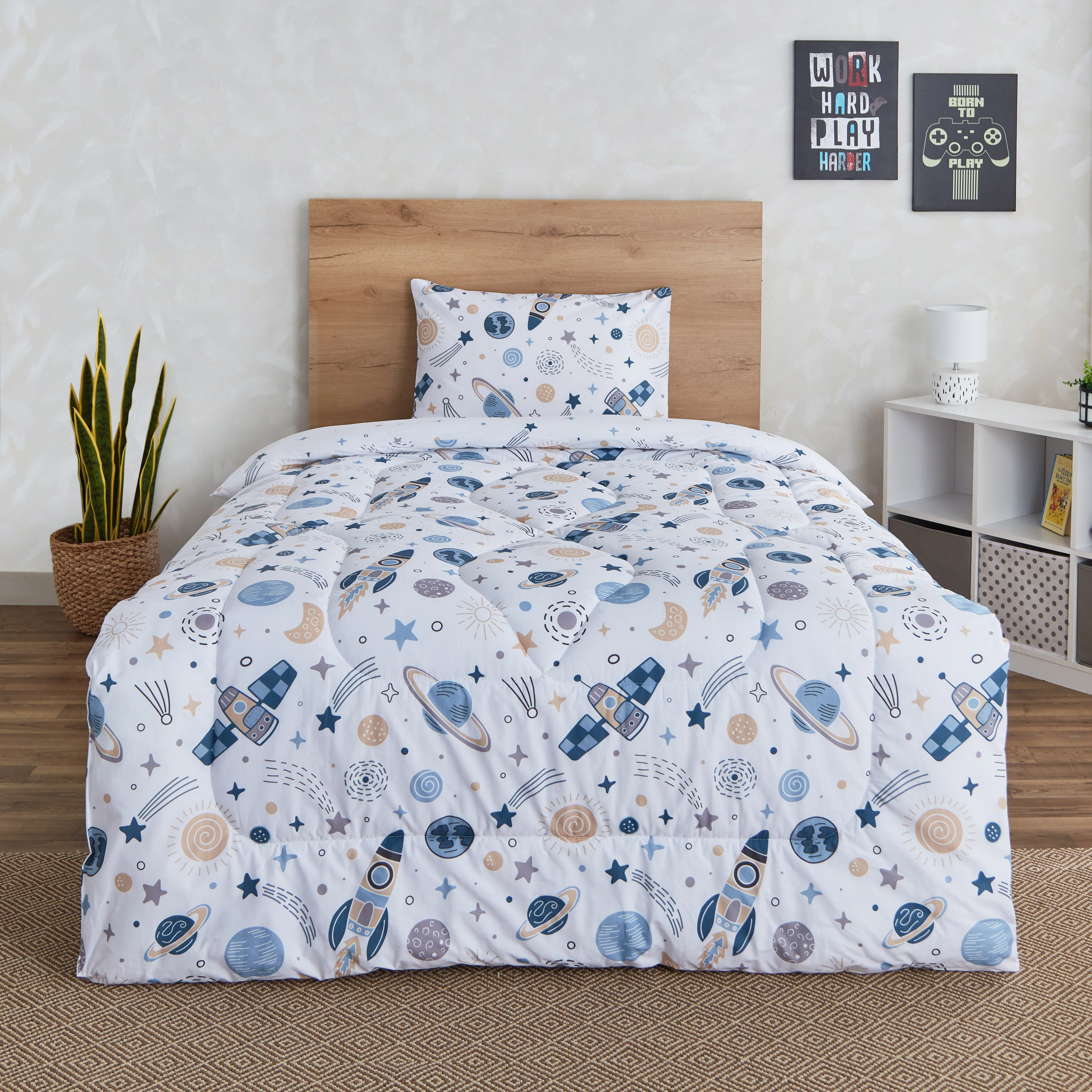 طقم لحاف توين قطن قطعتين كوسمو من هاري - 160x220 سم-hbxhomeware-hbxkidsandyouth-image-1