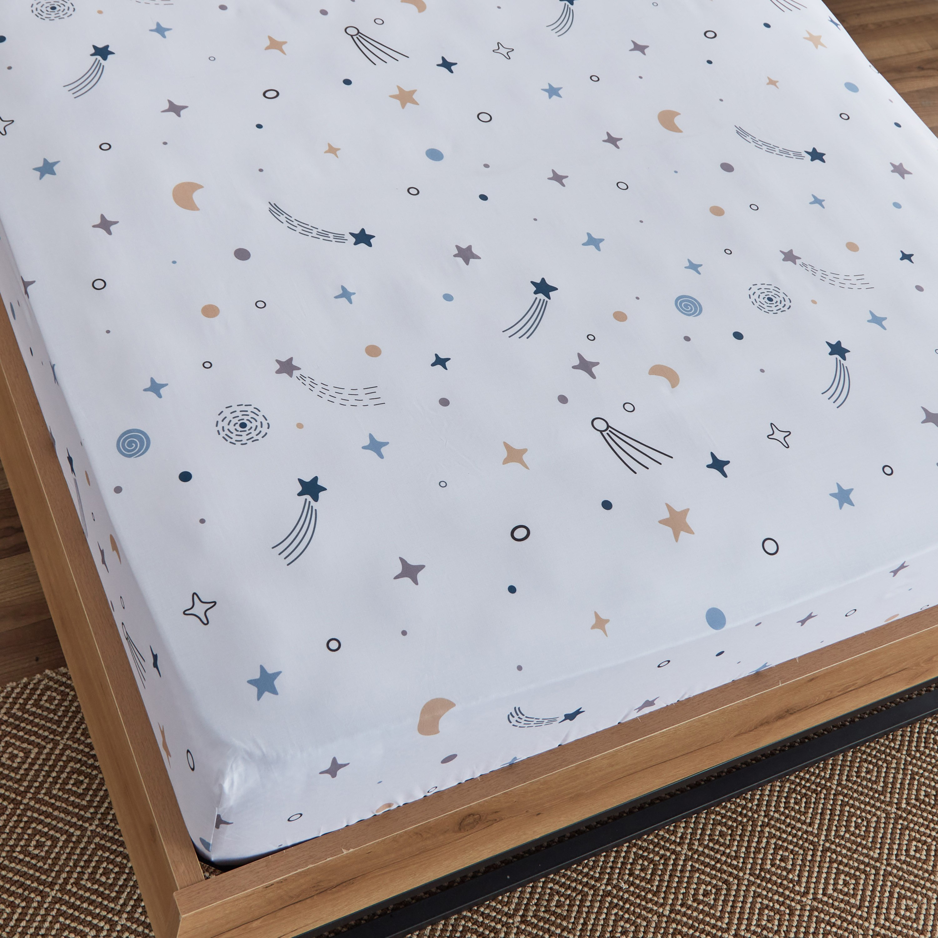 Harry Kosmo Cotton Twin Fitted Sheet - 120x200+25 cm-hbxhomeware-hbxkidsandyouth-image-3