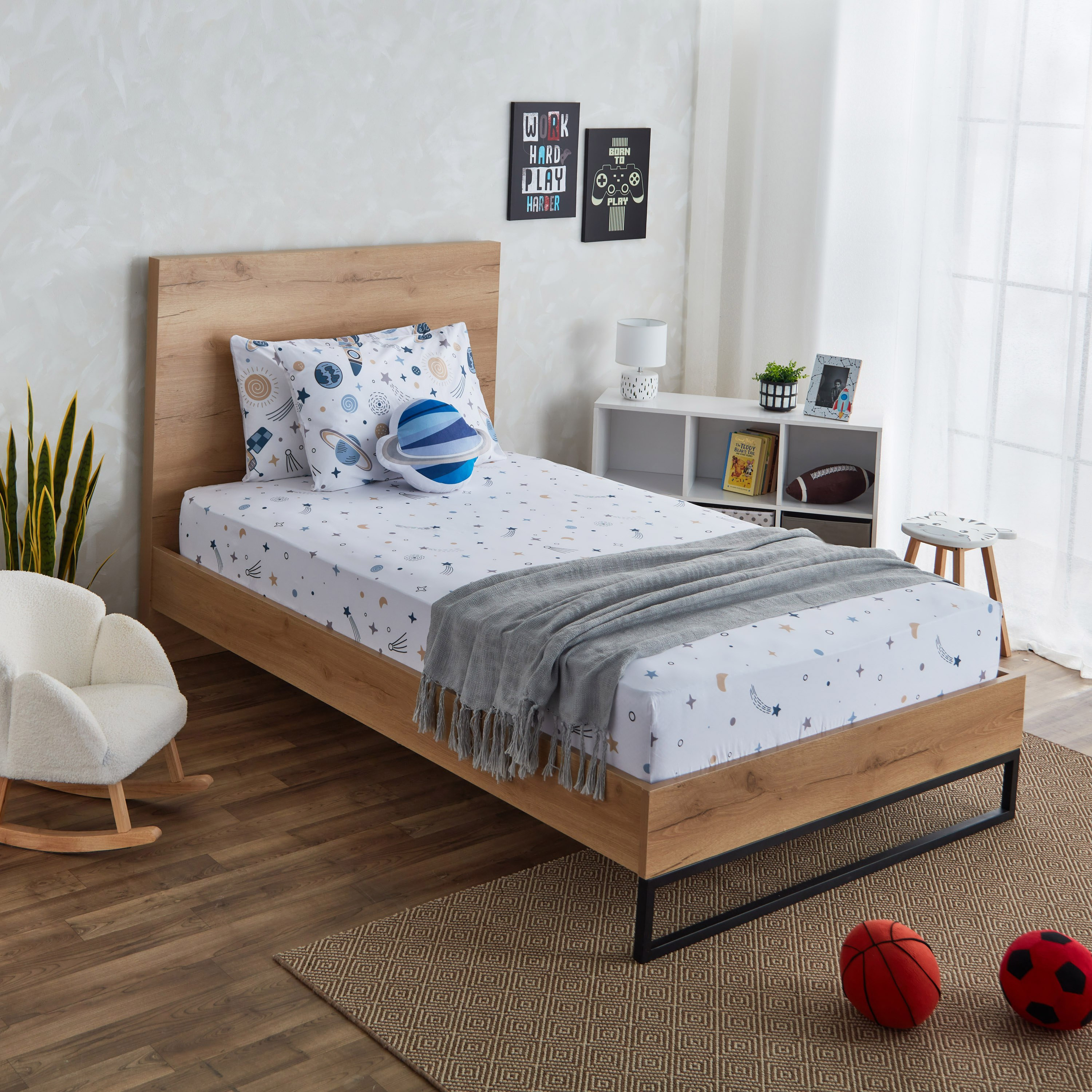 Harry Kosmo Cotton Twin Fitted Sheet - 120x200+25 cm-hbxhomeware-hbxkidsandyouth-image-7