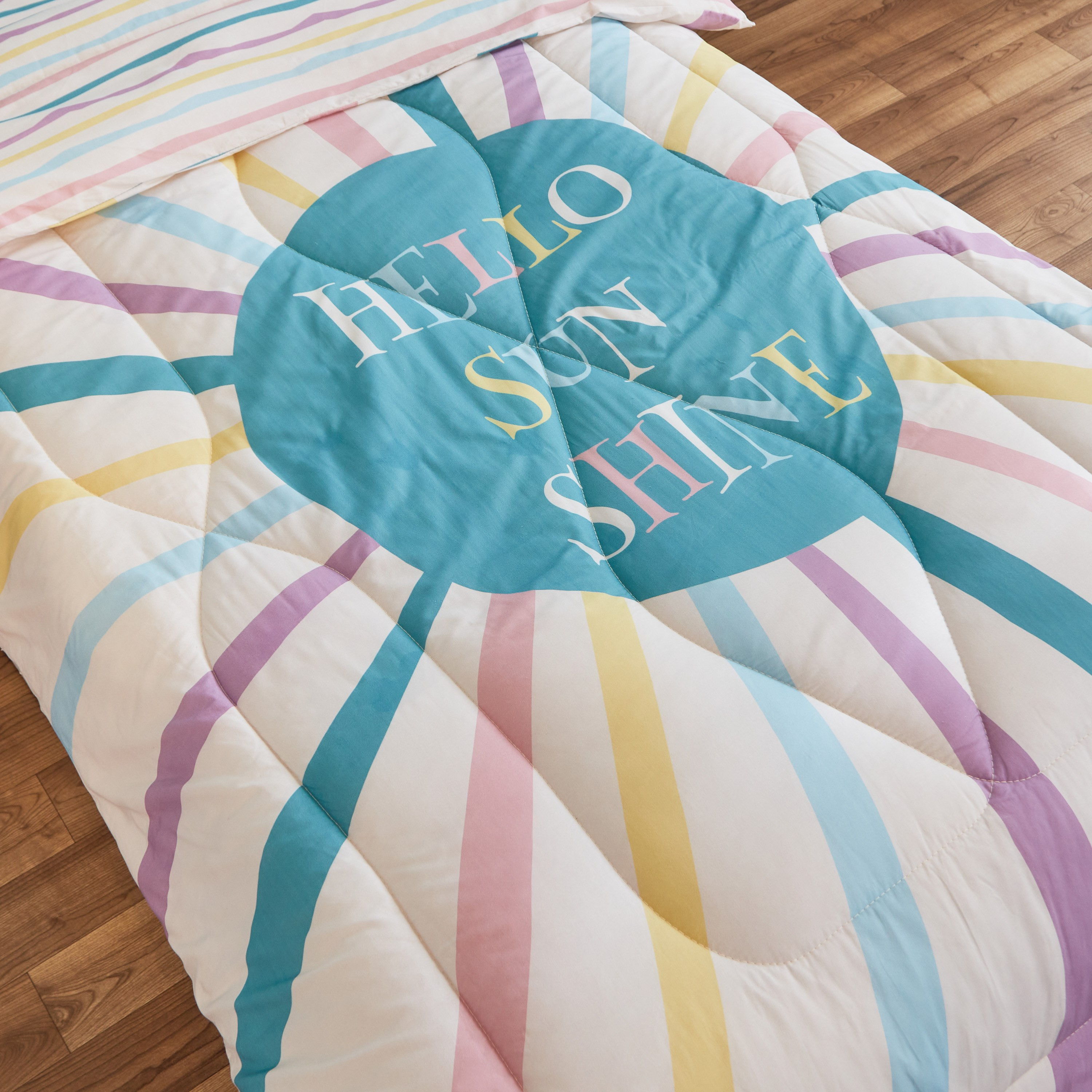 طقم لحاف فردي قطن قطعتين هالو صن شاين من هيرميوني - 135x220 سم-hbxhomeware-hbxkidsandyouth-image-4