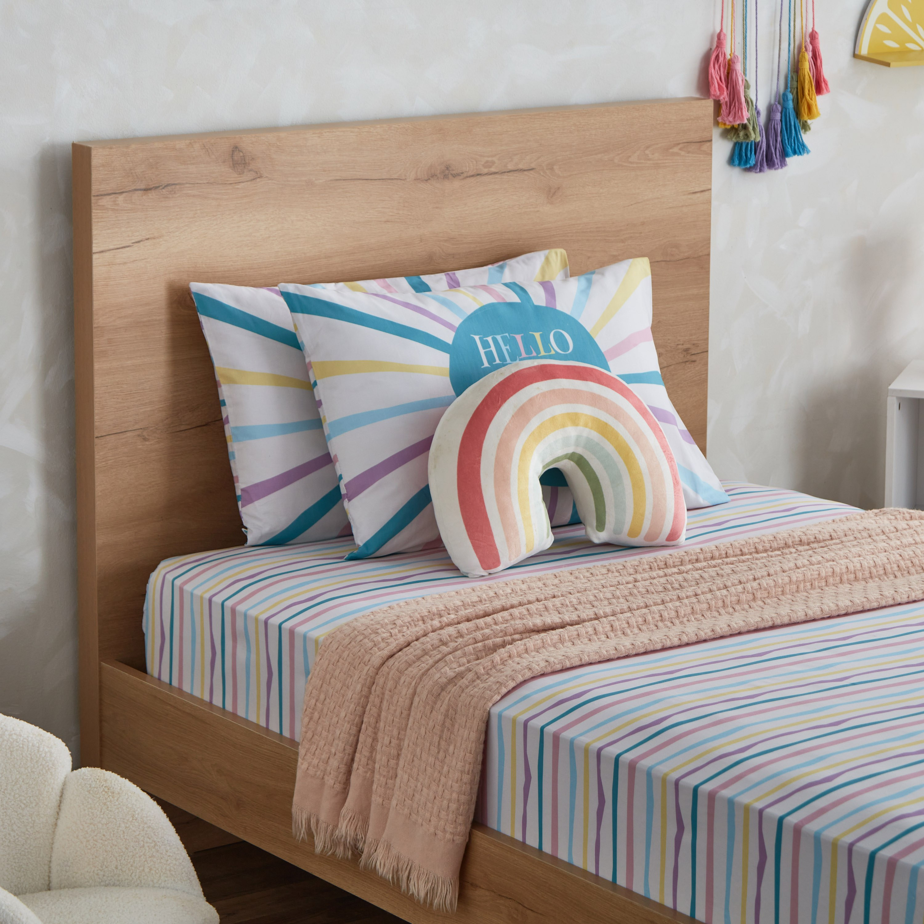 طقم غطاء وسادة قطن قطعتين هالو صن شاين من هيرميوني- 50x75 سم-hbxhomeware-hbxkidsandyouth-image-6