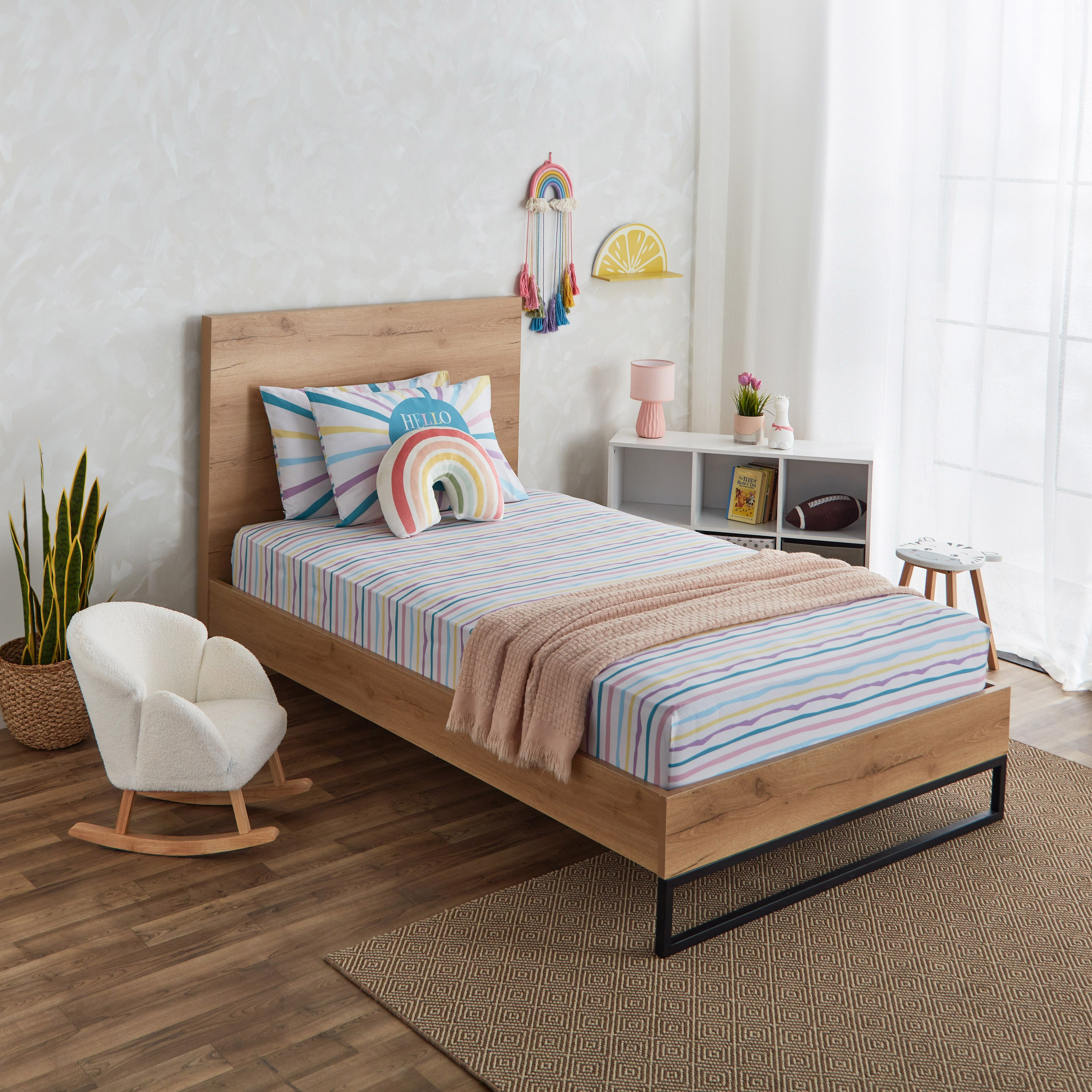 شرشف مطاطي توين قطن من هيرميوني هيلو صن شاين - 120x200+25 سم-hbxhomeware-hbxkidsandyouth-image-7