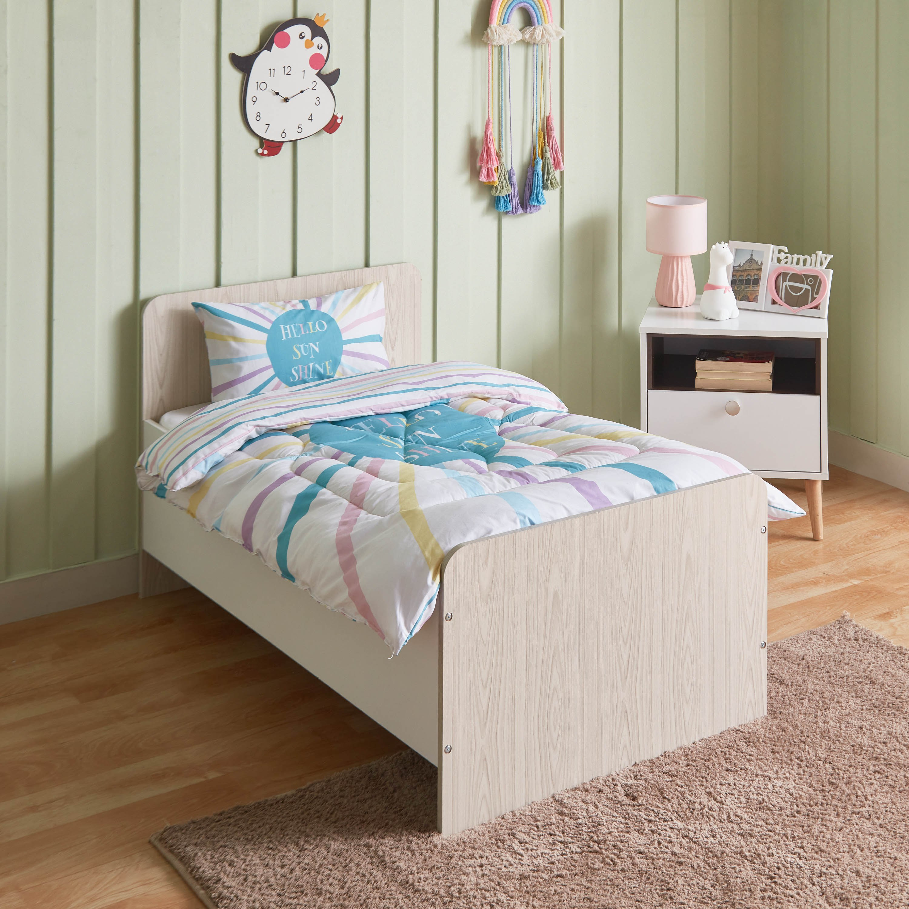 طقم لحاف أطفال قطن قطعتين هالو صن شاين من هيرميوني - 100x140 سم-hbxhomeware-hbxkidsandyouth-image-1