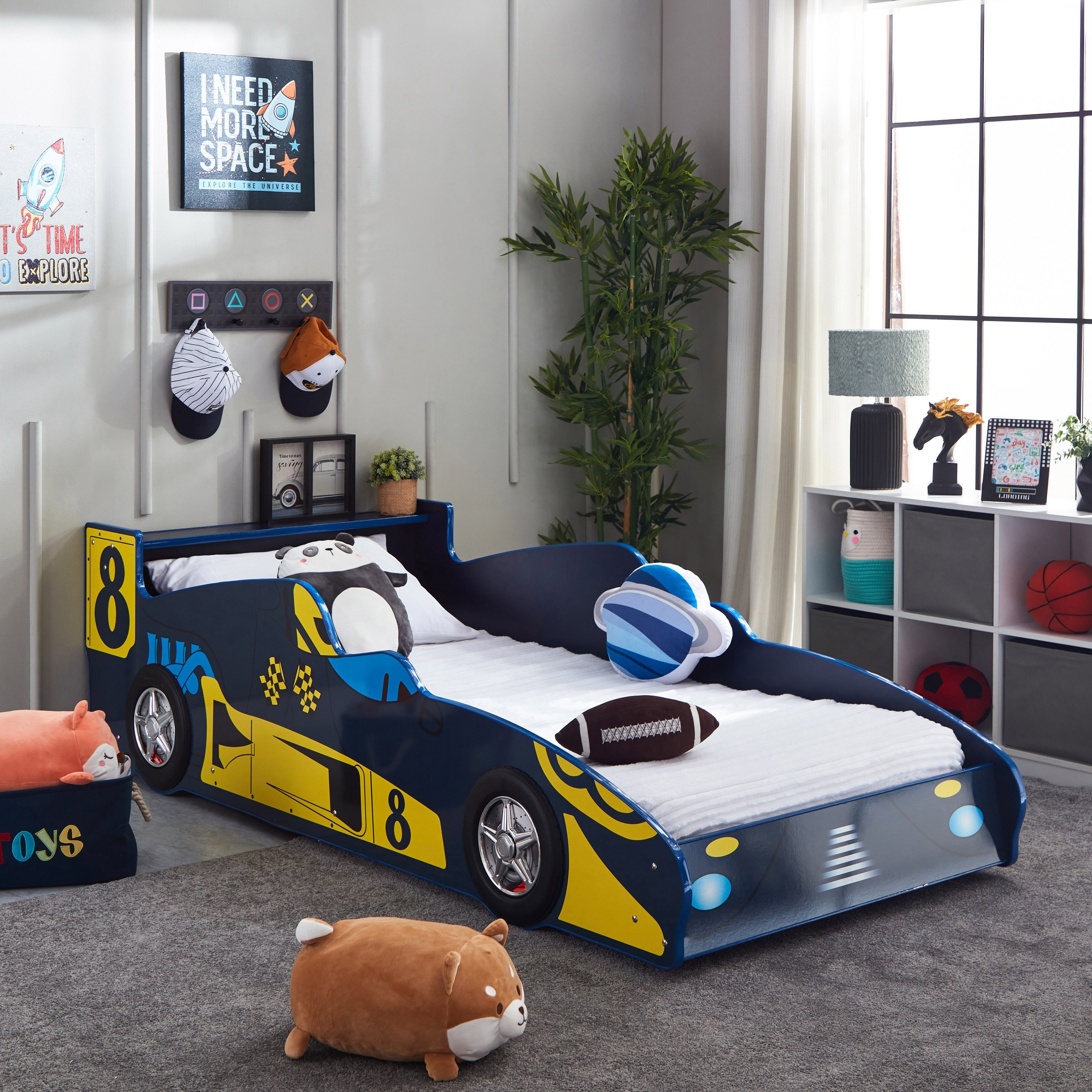 سرير بتصميم سيارة سباق من سوبريم أف1 - 90x190 سم-hbxfurniture-bedsandbedsets-beds-single-image-10