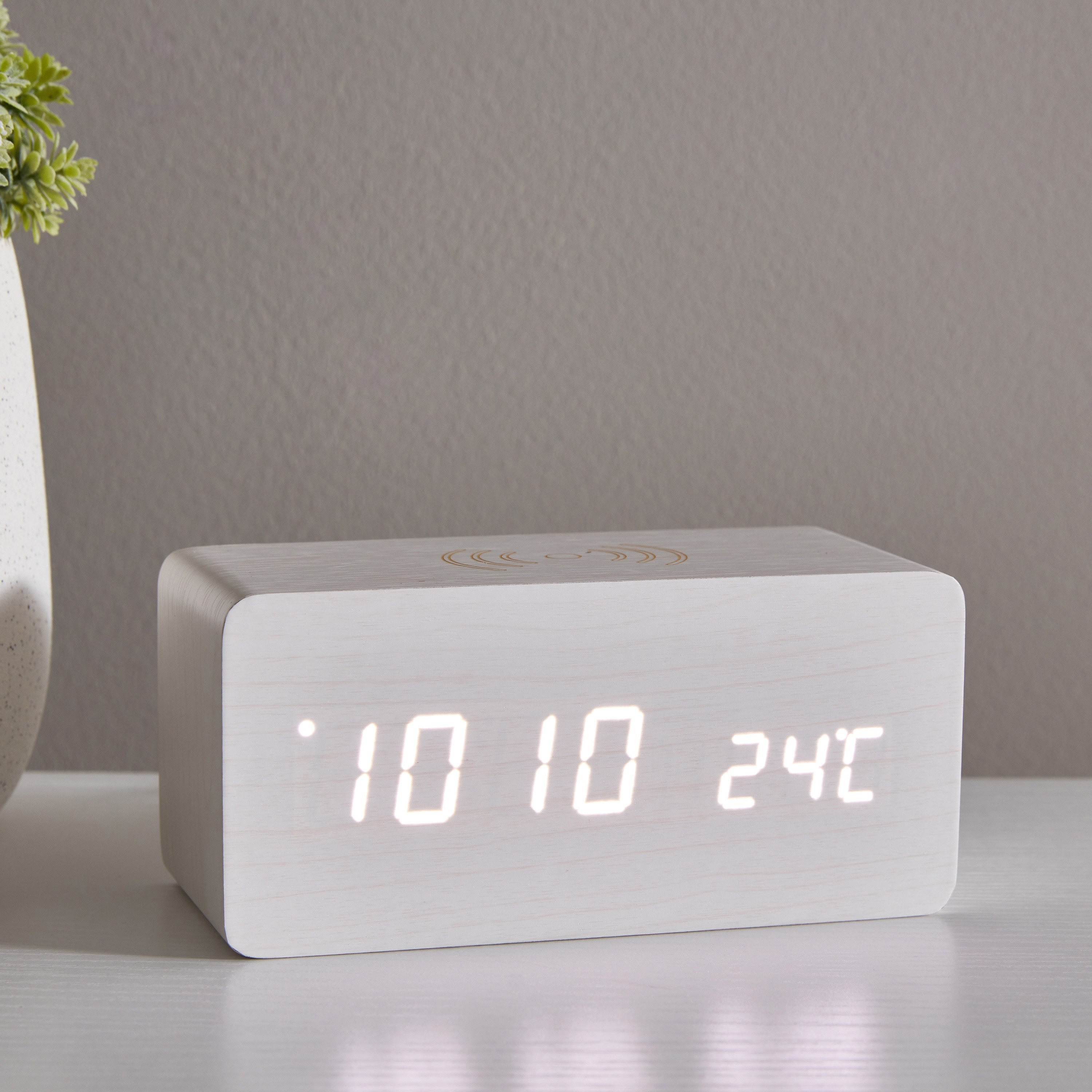 Espiri LED Wooden Clock with Bluetooth Speaker and Voice Control - 15x7x7 cm-PROMO_HB_AE_B1G1_250925-image-2