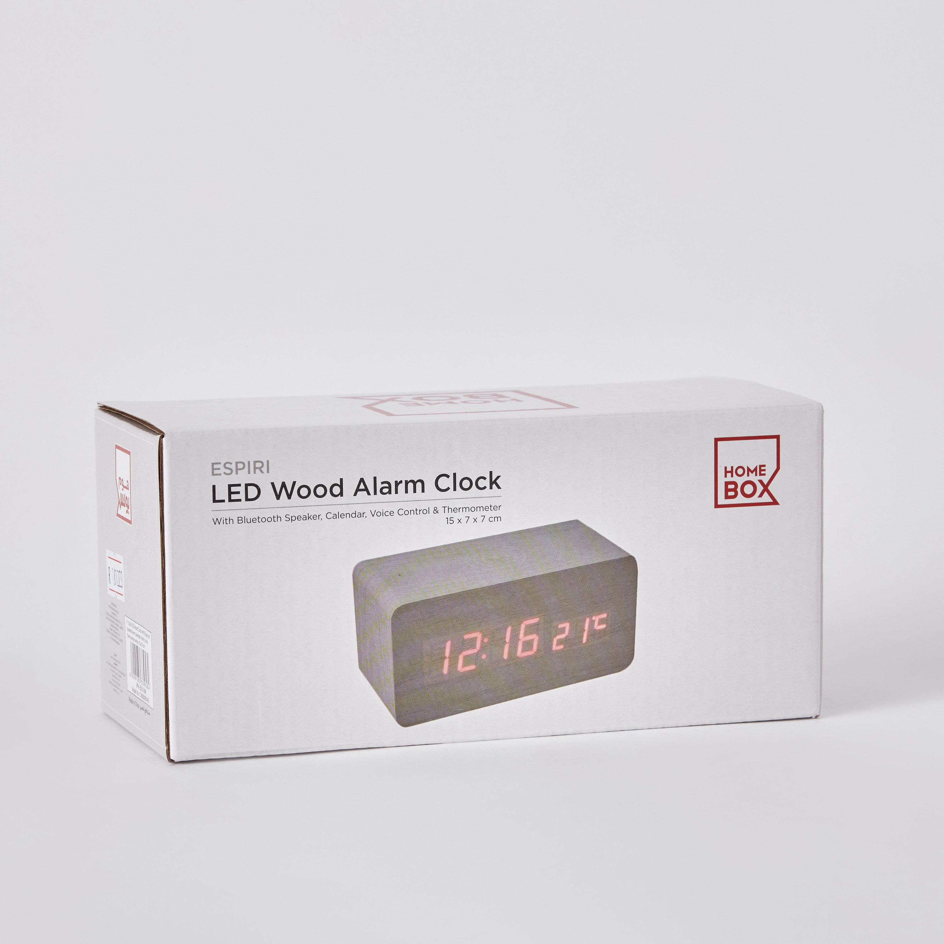 Espiri LED Wooden Clock with Bluetooth Speaker and Voice Control - 15x7x7 cm-PROMO_HB_AE_B1G1_250925-image-7