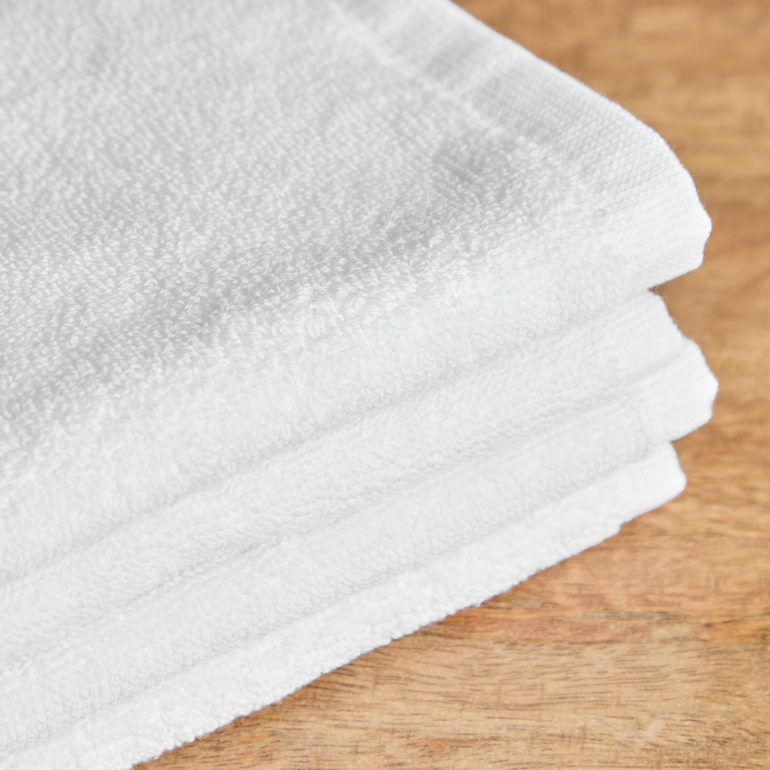 White Haven Everyday Hotel Collection Face Towel - 33x33 cm-hbxbathroom-bathroomtextiles-image-2