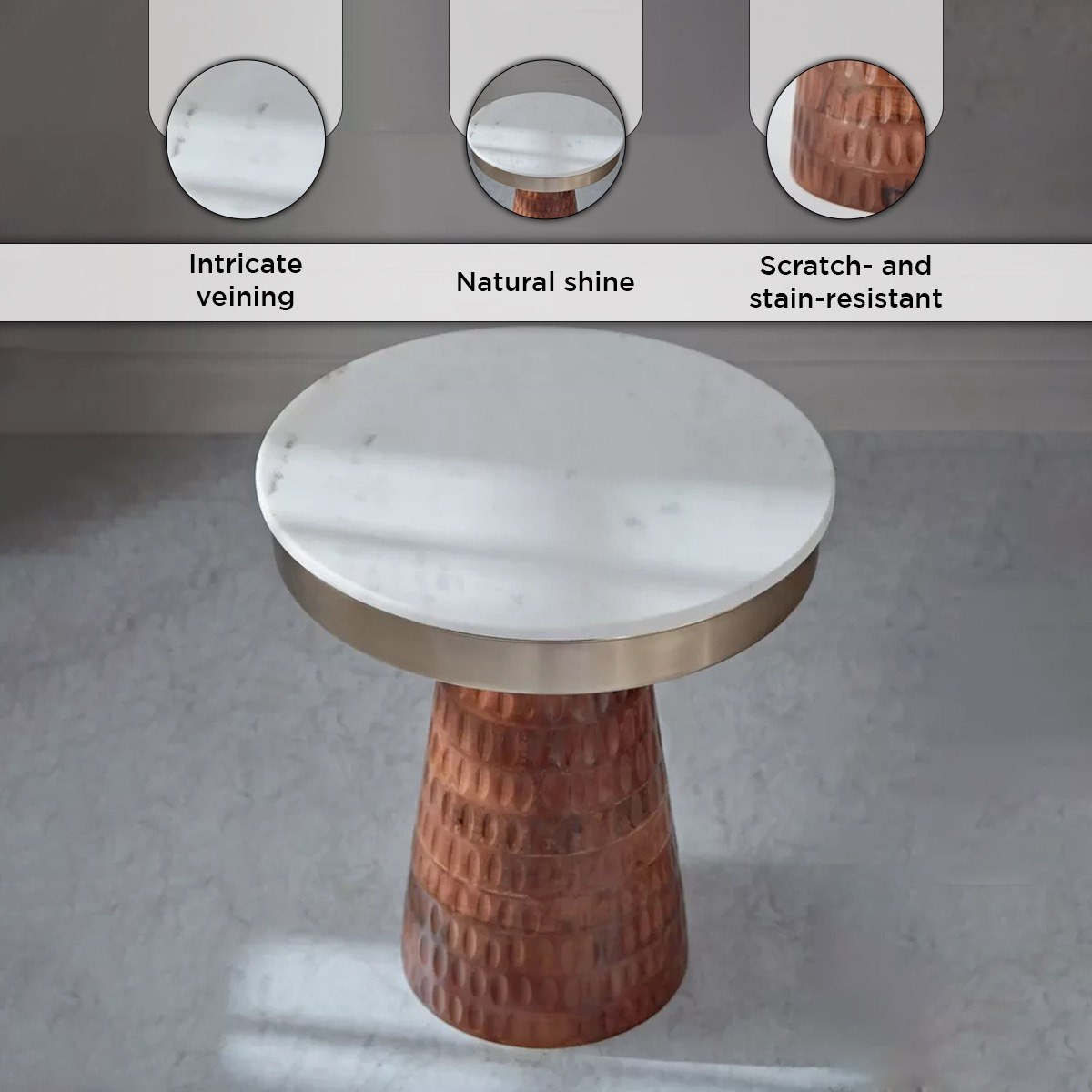 طاولة جانبية بسطح من الرخام الأصلي وقاعدة من الخشب الصلب - جاوري من فيندرا-hbxfurniture-livingroom-endtables-image-6