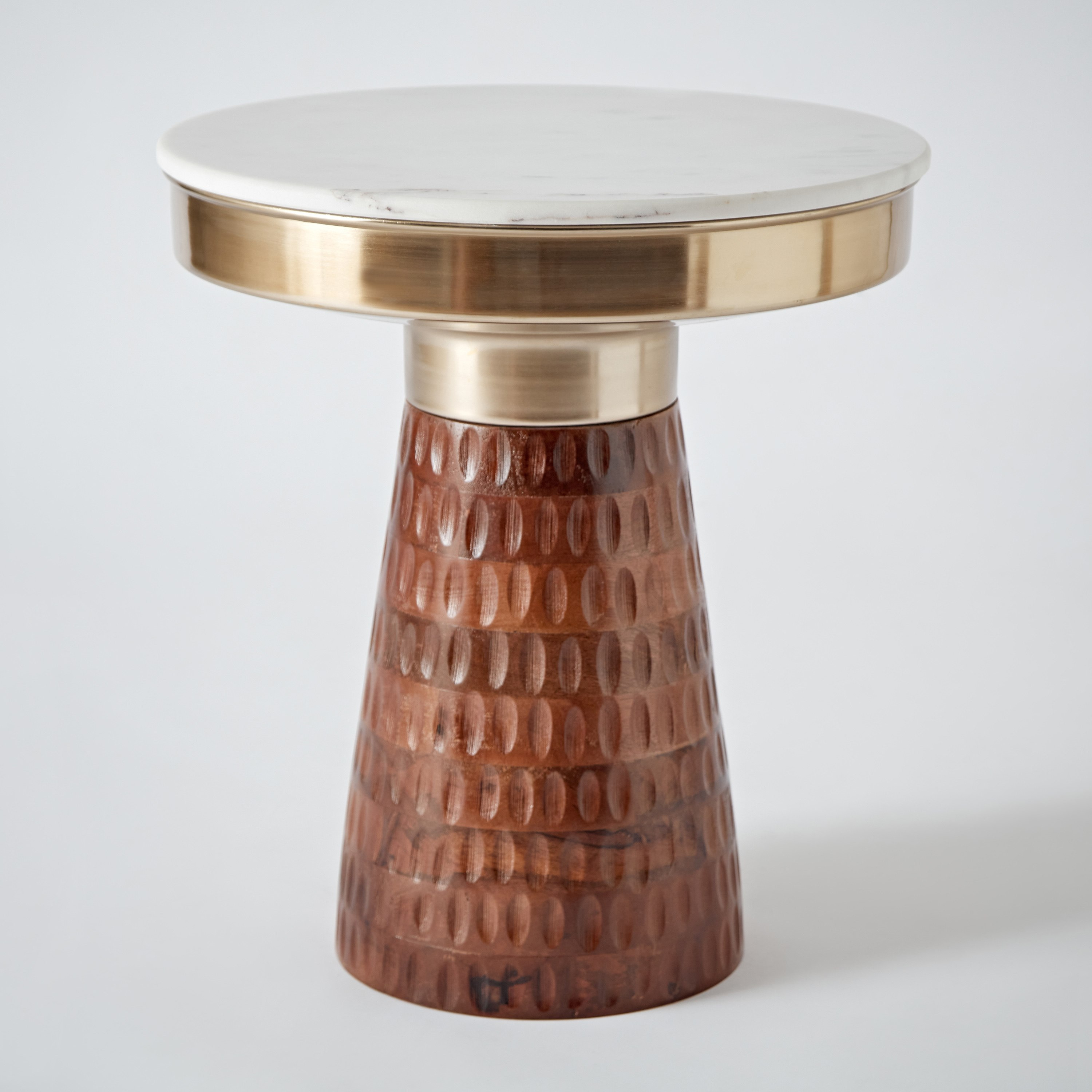 طاولة جانبية بسطح من الرخام الأصلي وقاعدة من الخشب الصلب - جاوري من فيندرا-hbxfurniture-livingroom-endtables-image-8