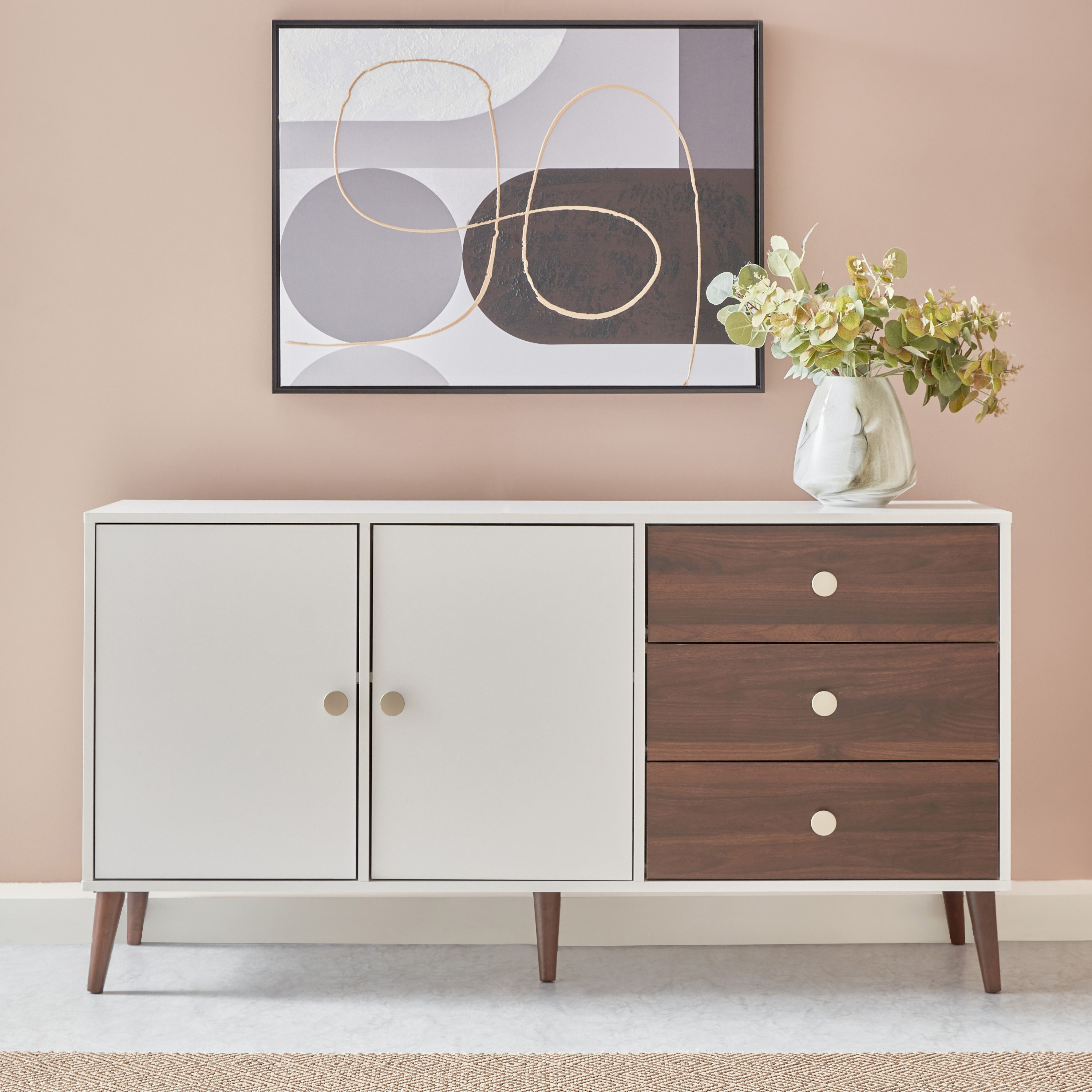 خزانة جانبية بـ3 أدراج وبابين من ناتاليا إن إكس تي-hbxfurniture-diningroom-buffetsandsideboards-image-2