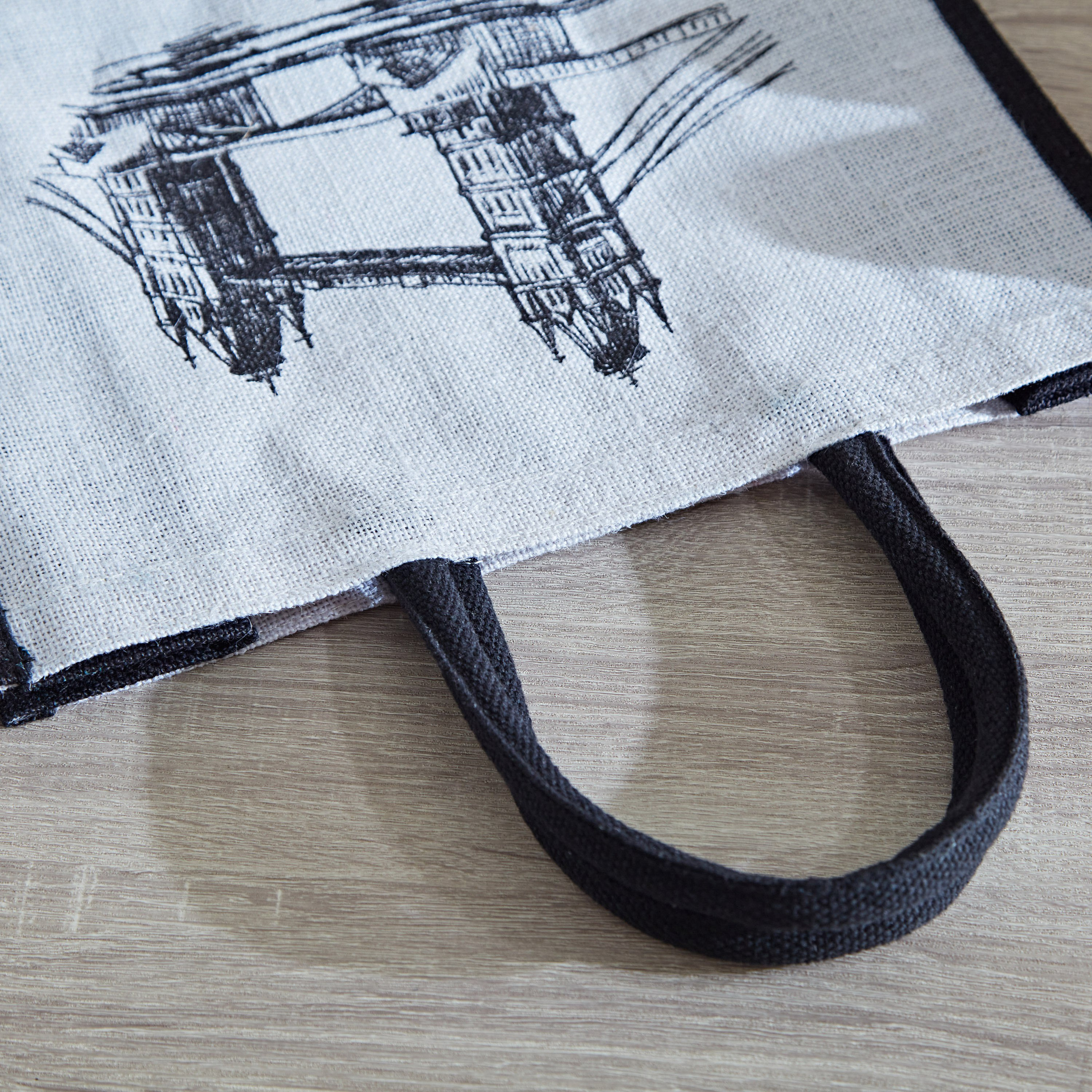 Illustrated Medium Shopping Bag - 30x38x18 cm-hbxhomeware-kitchenware-lunchbagsandboxes-image-4