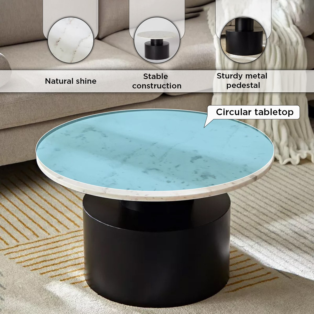 طاولة قهوة بسطح من الرخام الأصلي - كاراف من فيندرا -hbxlivingroom-tablesandstands-coffeetables-image-5