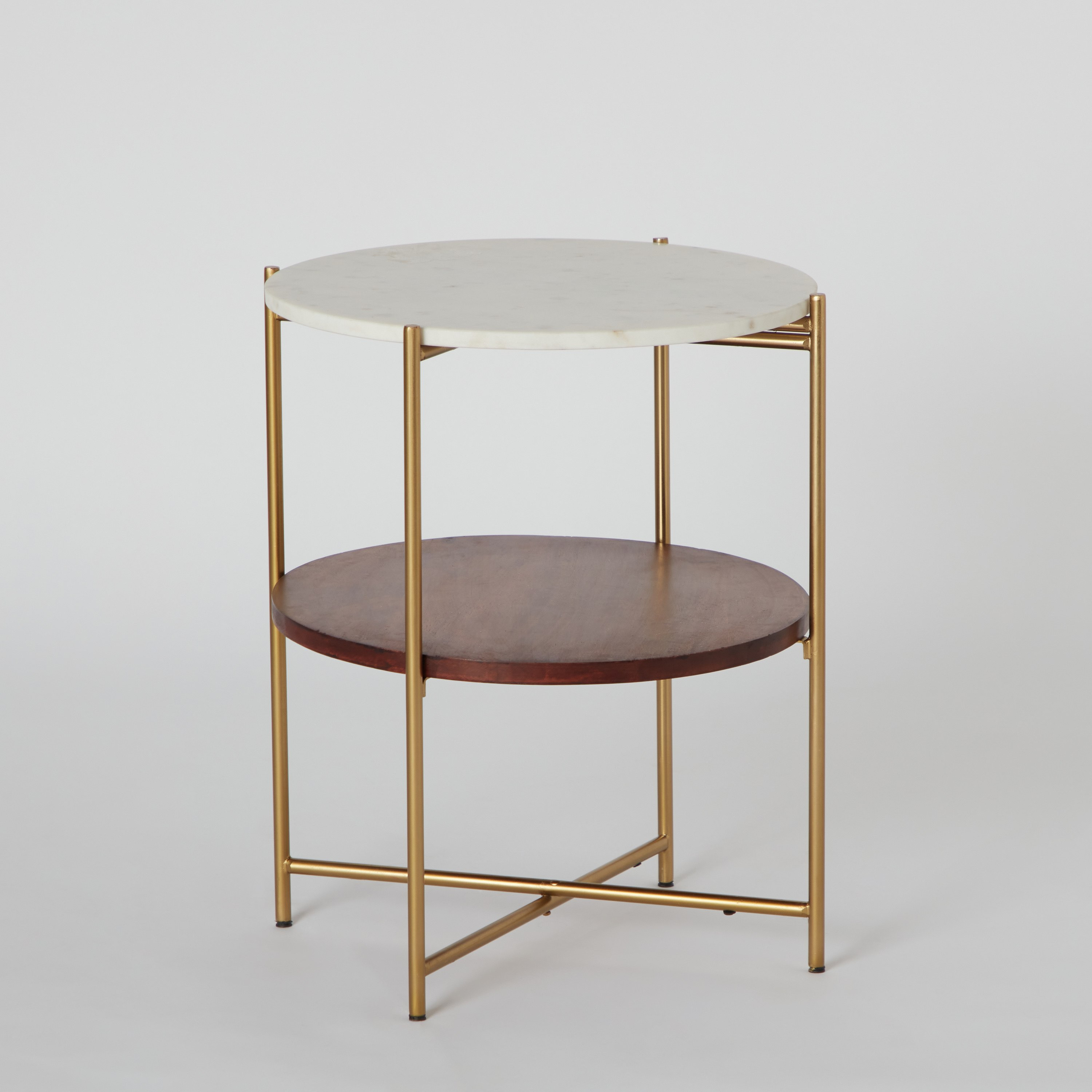 Vendra Messika Nxt Genuine Marble Top End Table with Solid Wood Shelf-PROMO_HB_SA_HBX10_TH1000_NEW_031025-image-7