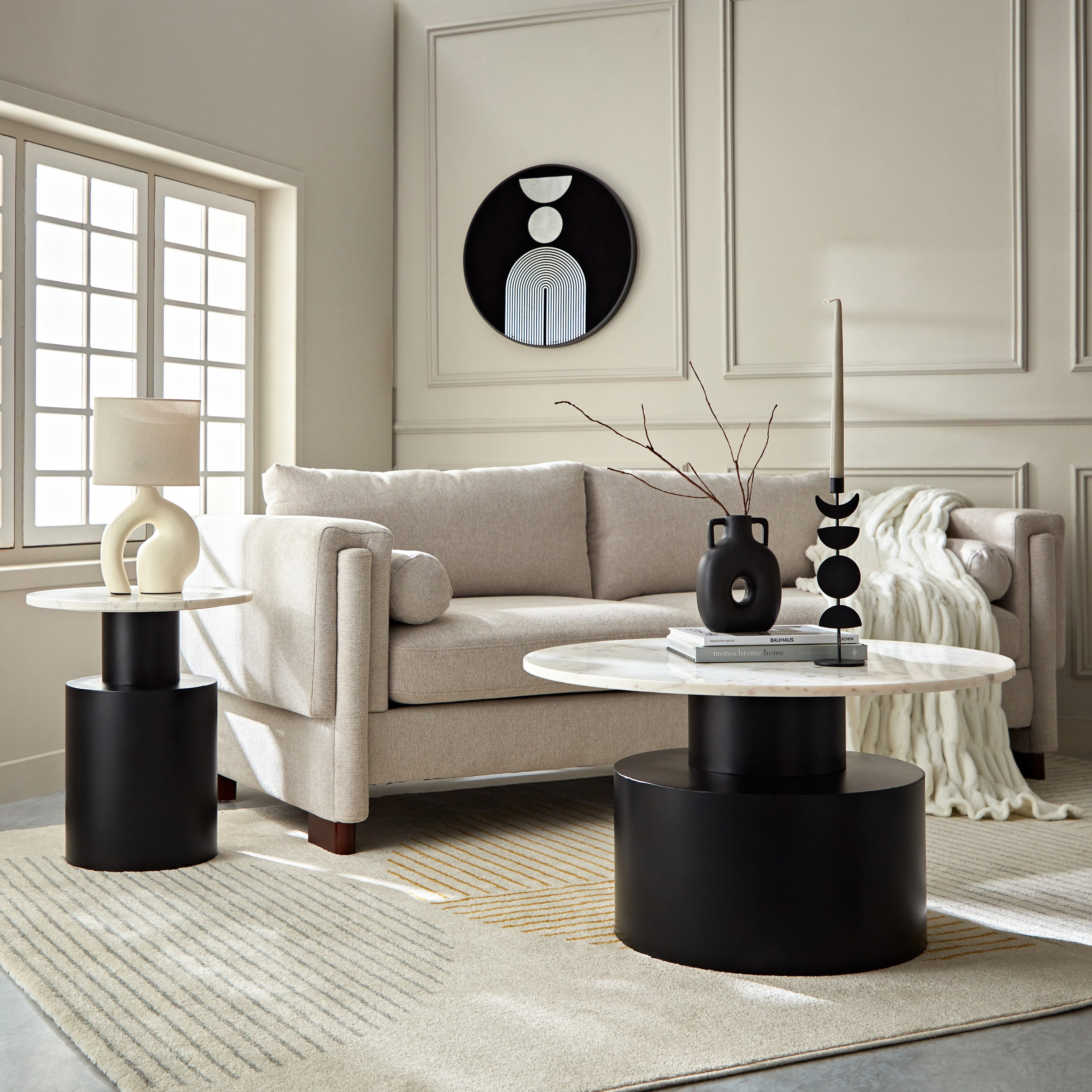 طاولة جانبية بسطح من الرخام الأصلي - كاراف من فيندرا -hbxfurniture-livingroom-endtables-image-5