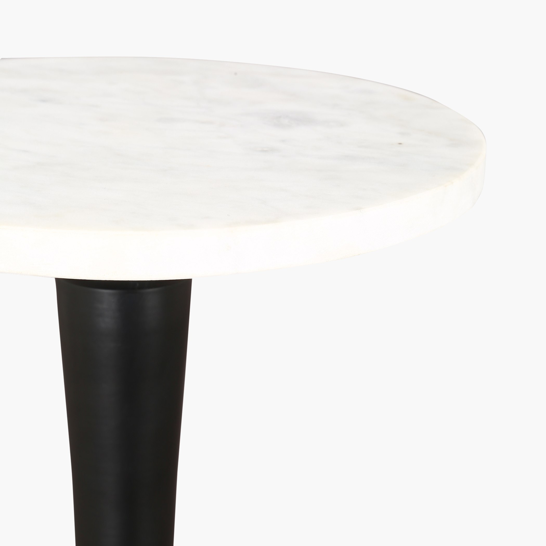 Vendra Pole Genuine Marble Top Accent Table-hbxfurniture-livingroom-endtables-image-3