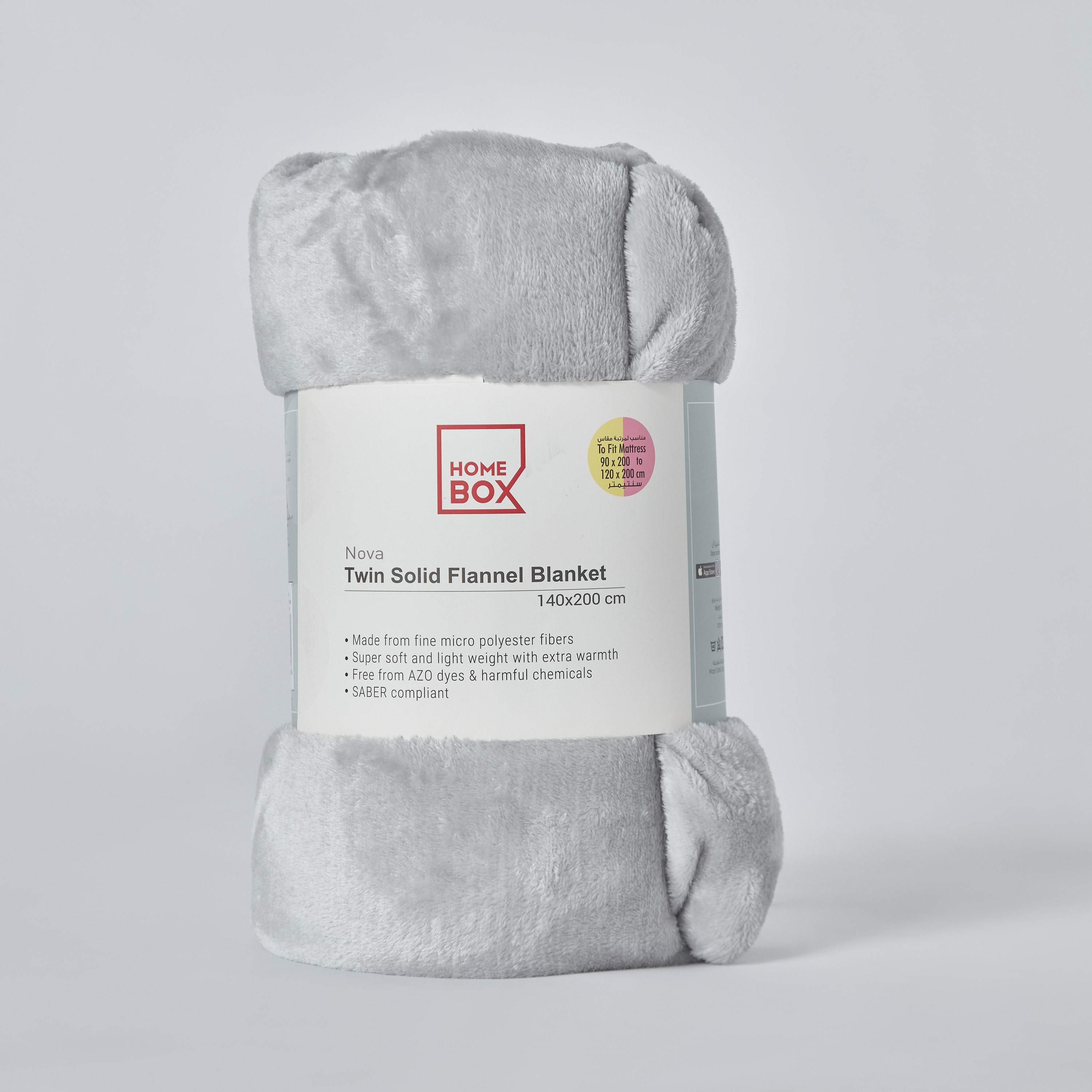 Nova Solid Flannel Twin Blanket - 140x200 cm-hbxhomeware-hbxbedroom-image-7