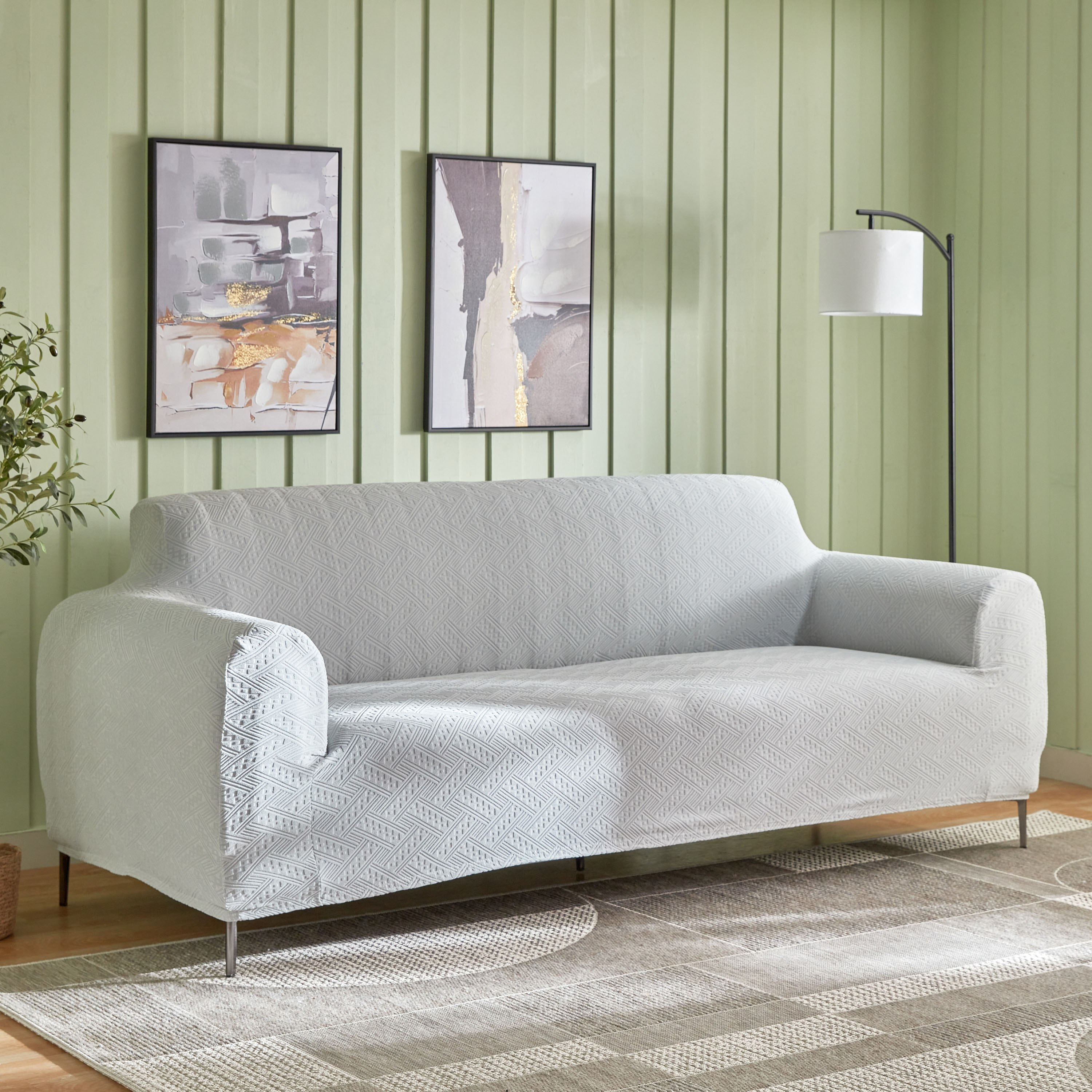 Comfino 3-Seater Knitted Jacquard Sofa Cover - 180-225 cm-PROMO_HB_AE_B2G2_011025-image-1