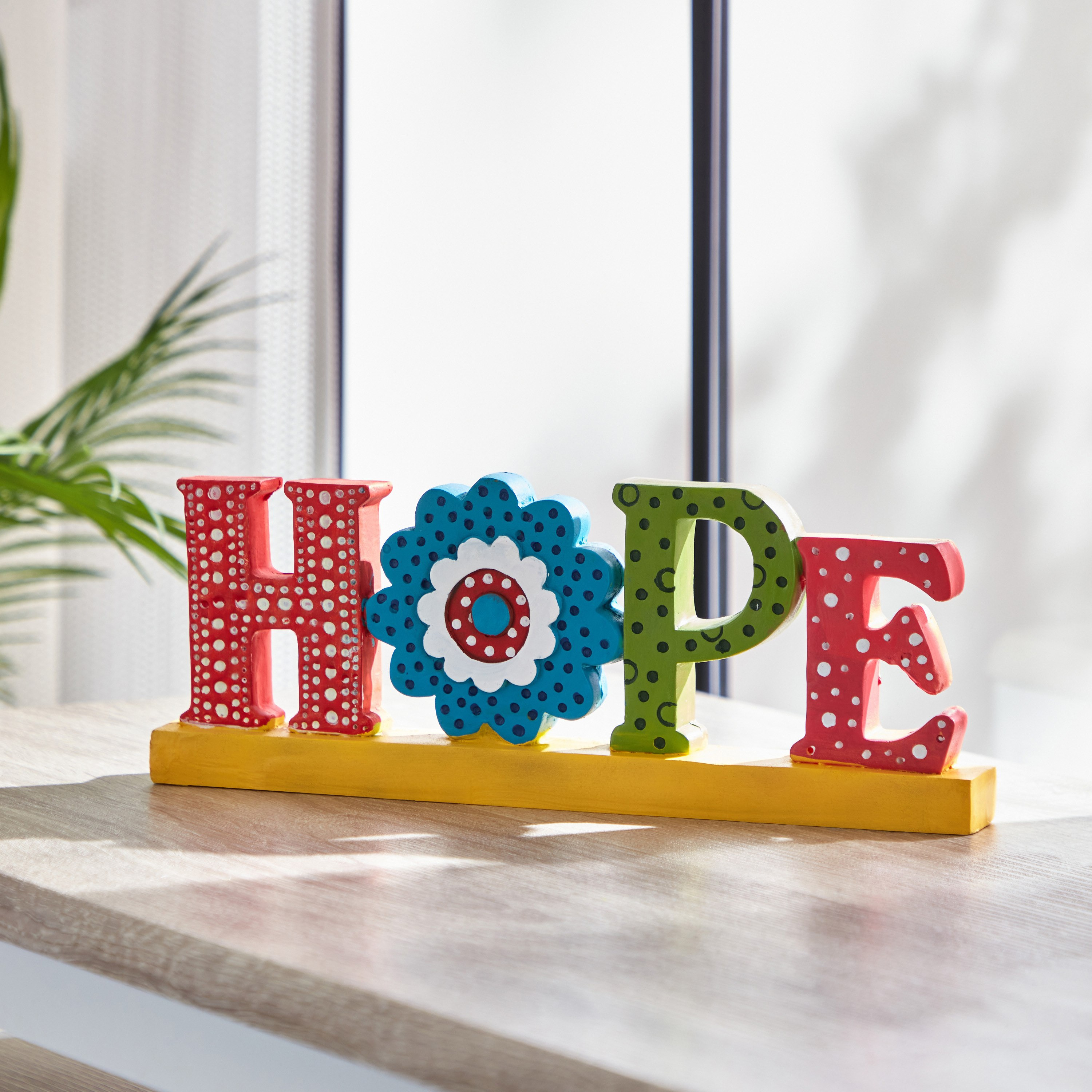 قطعة ديكور راتنج بتصميم كلمة أمل - 30.7x3.5x11.5 سم-hbxhomeware-hbxkidsandyouth-image-1