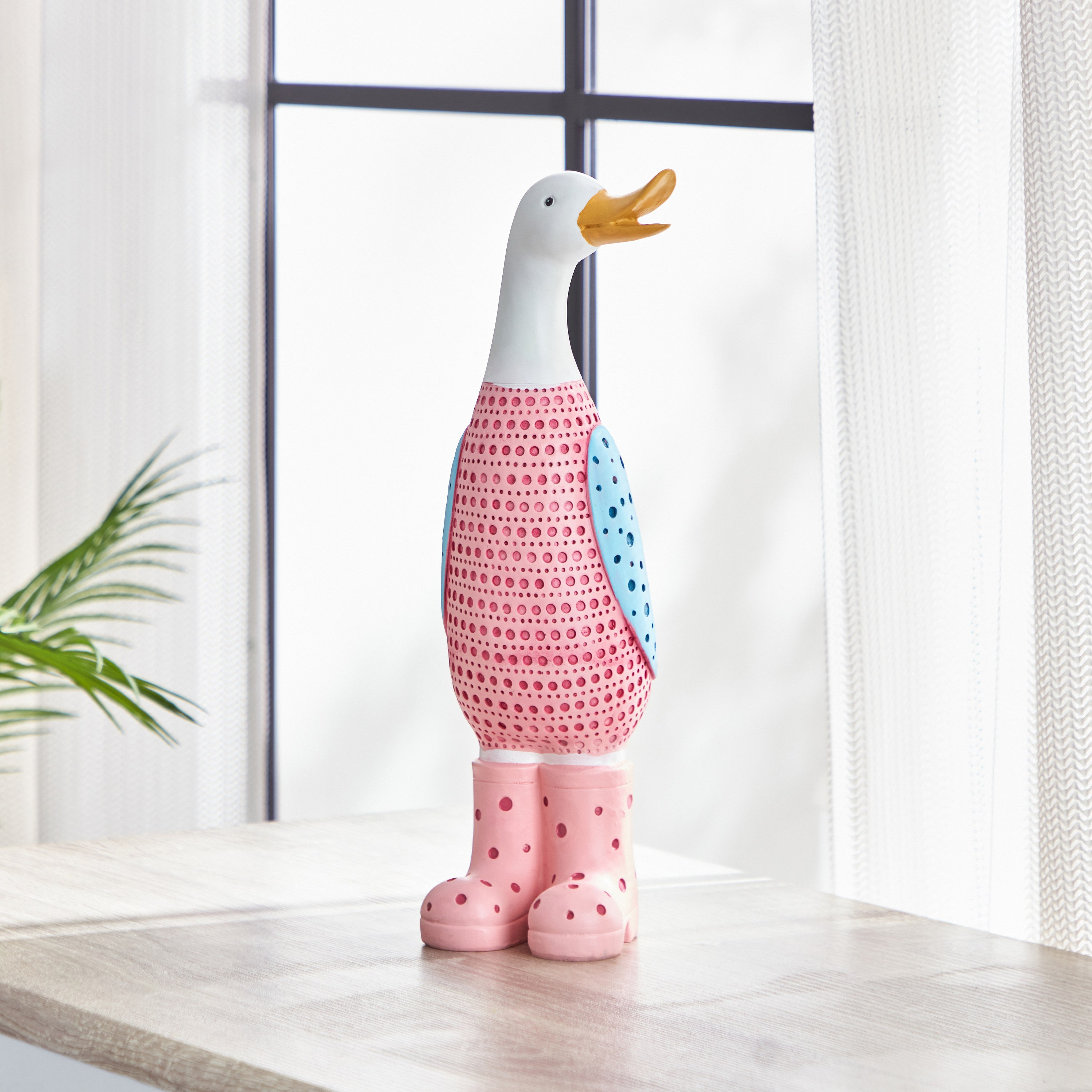 Duck Resin Decorative Showpiece - 14x12x34.7 cm-hbxhomeware-hbxkidsandyouth-image-1