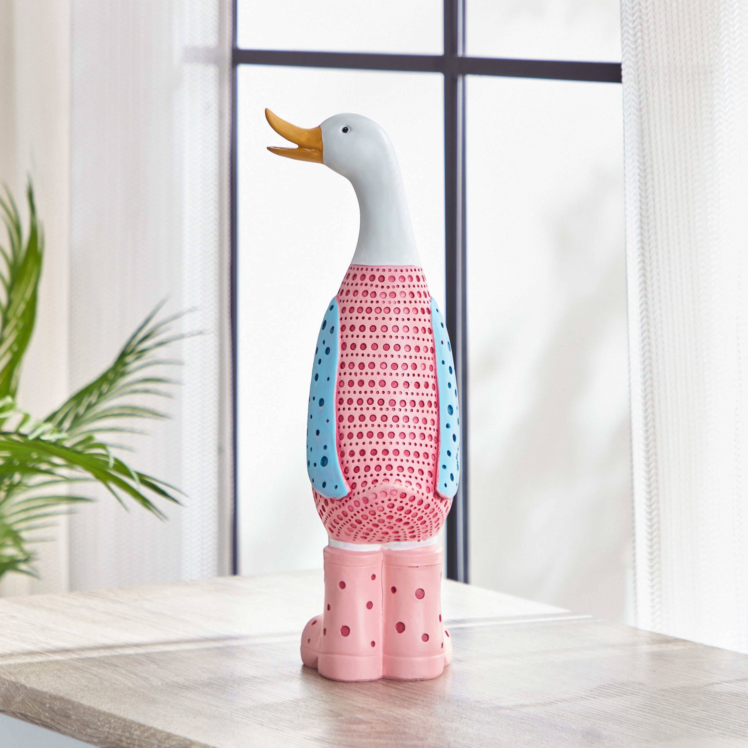 Duck Resin Decorative Showpiece - 14x12x34.7 cm-hbxhomeware-hbxkidsandyouth-image-2