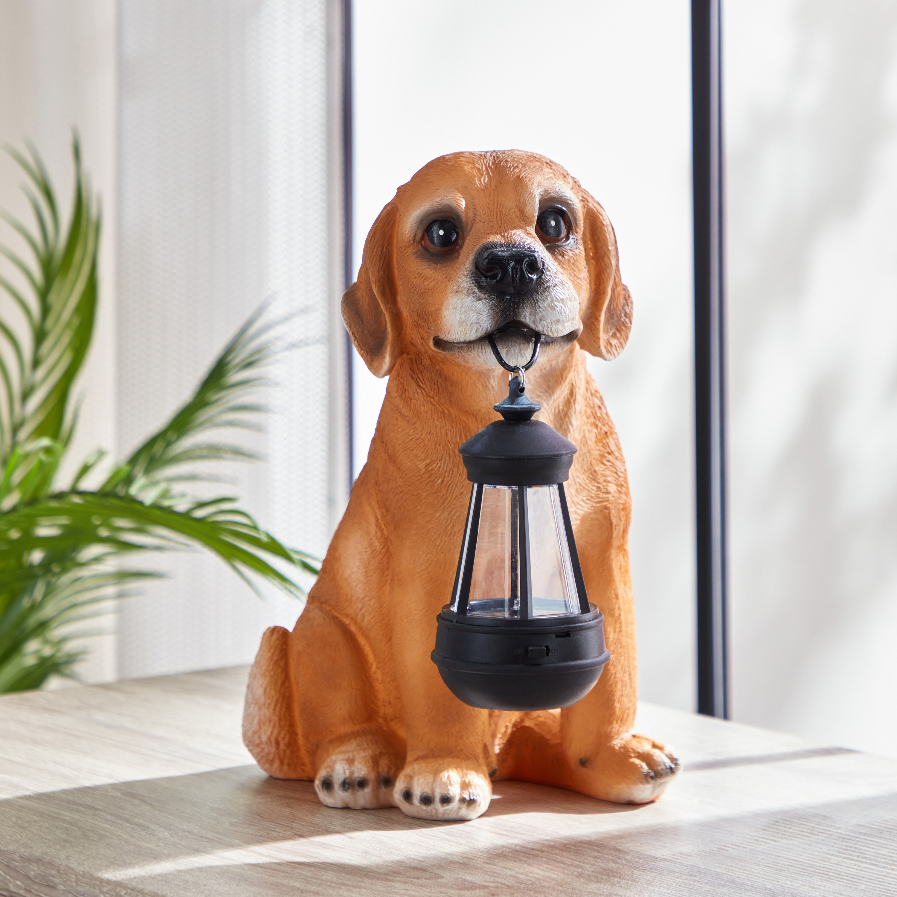 Dog Resin LED Lantern - 24.4x15.5x29.7 cm-hbxhomeware-hbxkidsandyouth-image-2