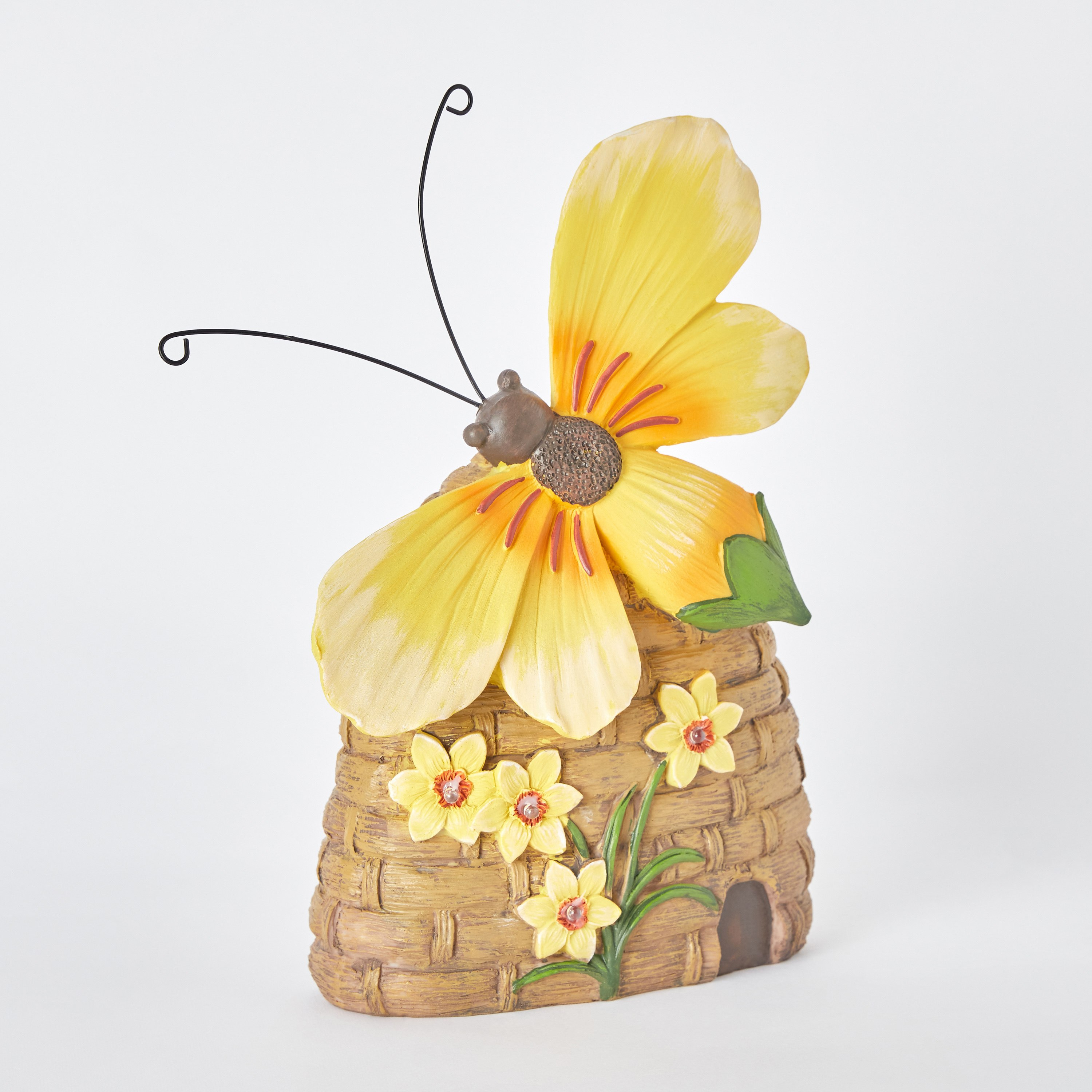 Astrail Polyresin Bee on Bamboo Basket - 22x11x31 cm-hbxhomeware-hbxdecorandfurnishings-image-6