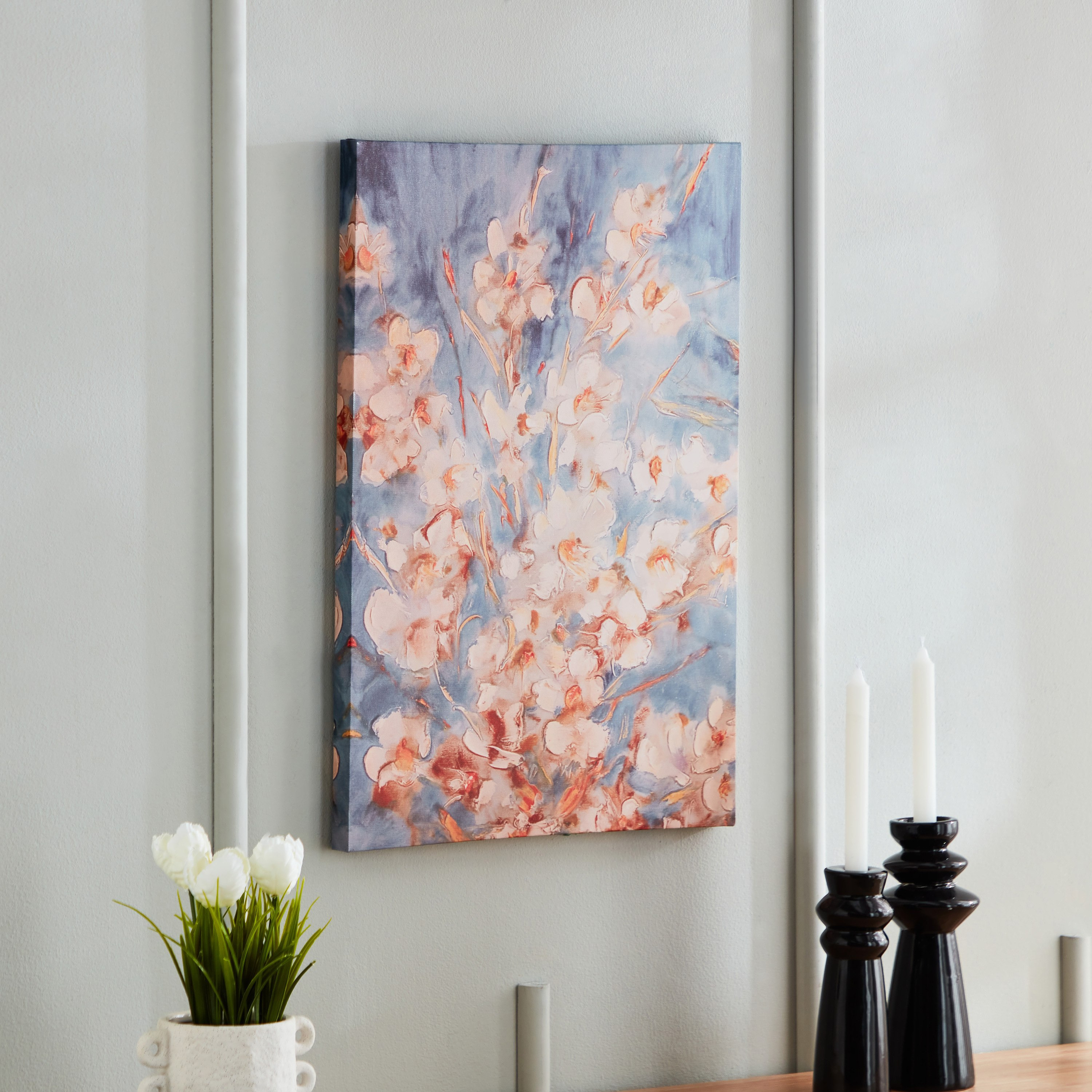زينة حائط كانفاس مؤطرة بطبعات من أيكا - 40x60x2.5 سم-hbxhomeware-hbxdecorandfurnishings-image-1