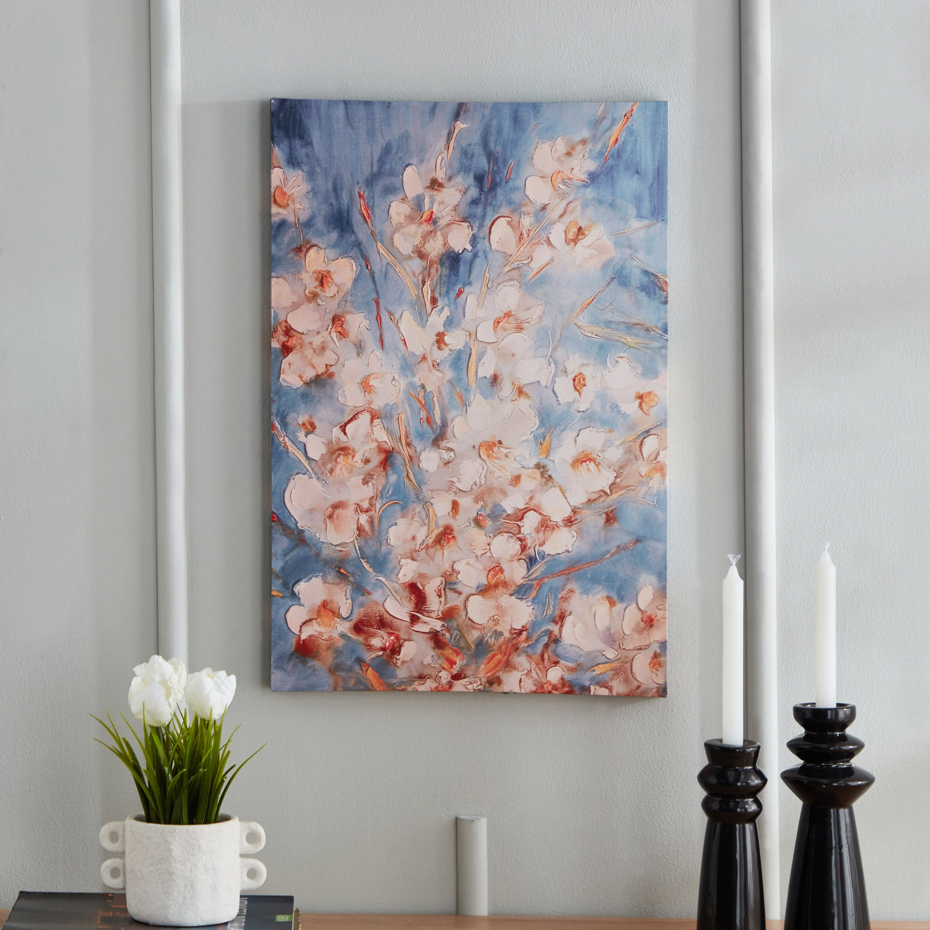 زينة حائط كانفاس مؤطرة بطبعات من أيكا - 40x60x2.5 سم-hbxhomeware-hbxdecorandfurnishings-image-2