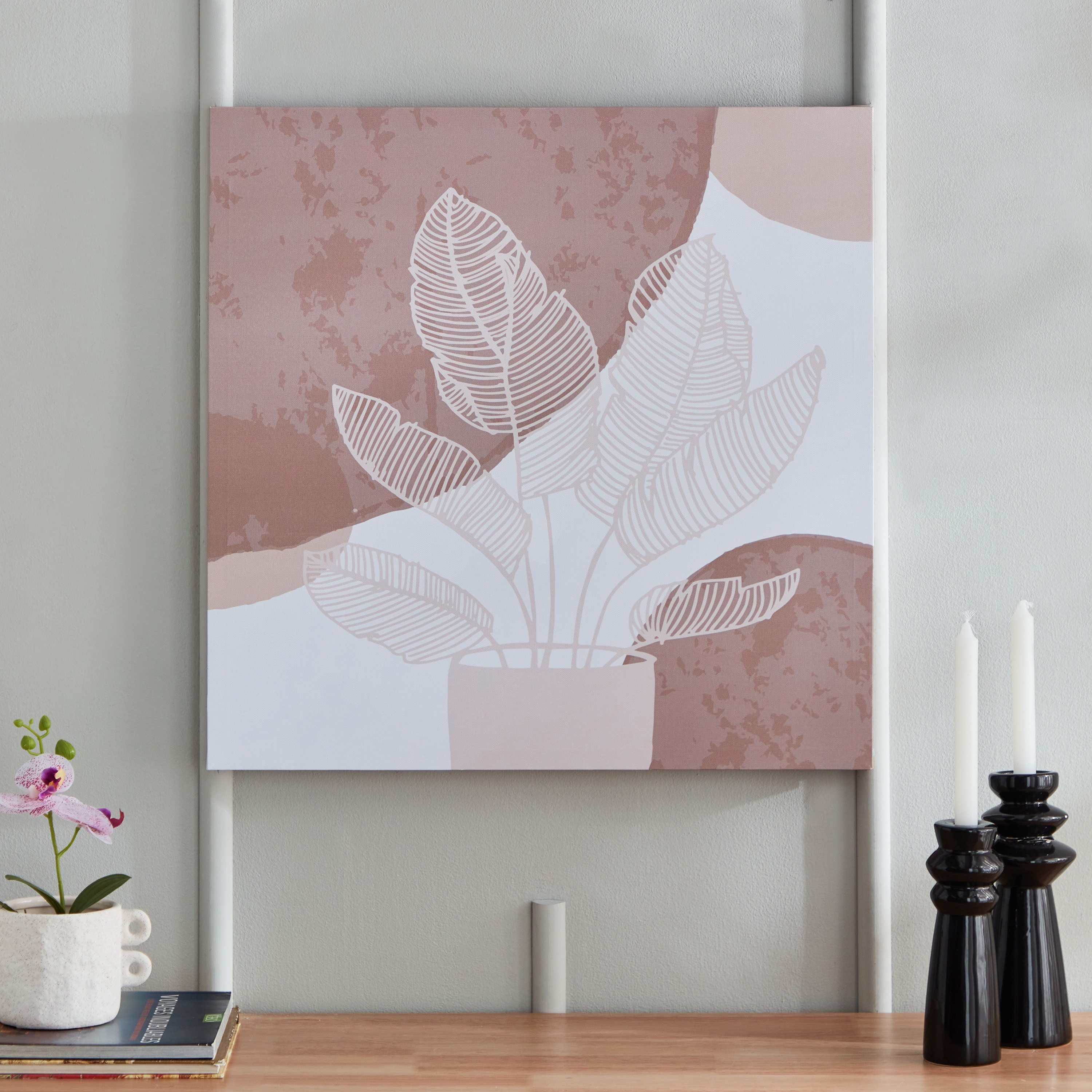 زينة حائط كانفاس بطبعات من أيكا - 60x60x2.5 سم-hbxhomeware-hbxdecorandfurnishings-image-2