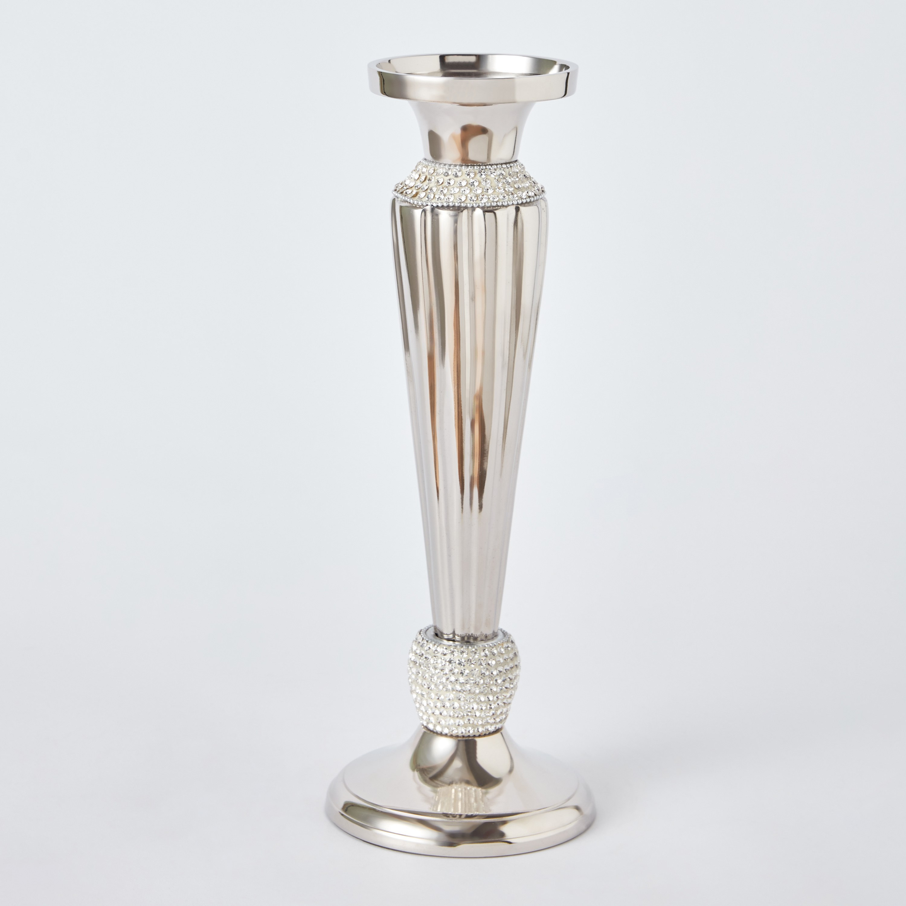 حامل شموع ألومنيوم بريميوم من لينتون - 13.3x13.3x38 سم-hbxlivingroom-decorandaccessories-candleholders-image-6