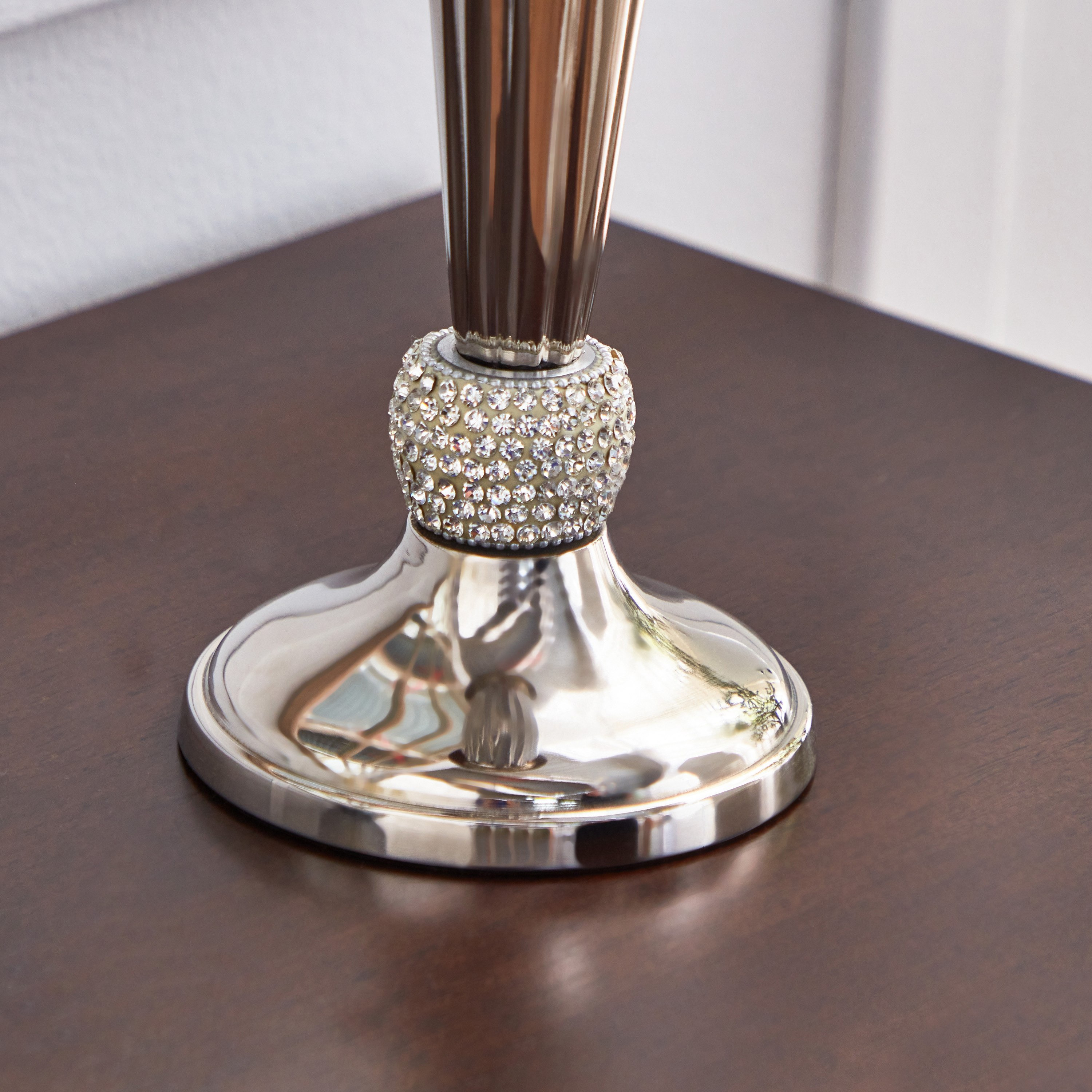 حامل شموع ألومنيوم بريميوم من لينتون - 12x12x30 سم-hbxlivingroom-decorandaccessories-candleholders-image-4