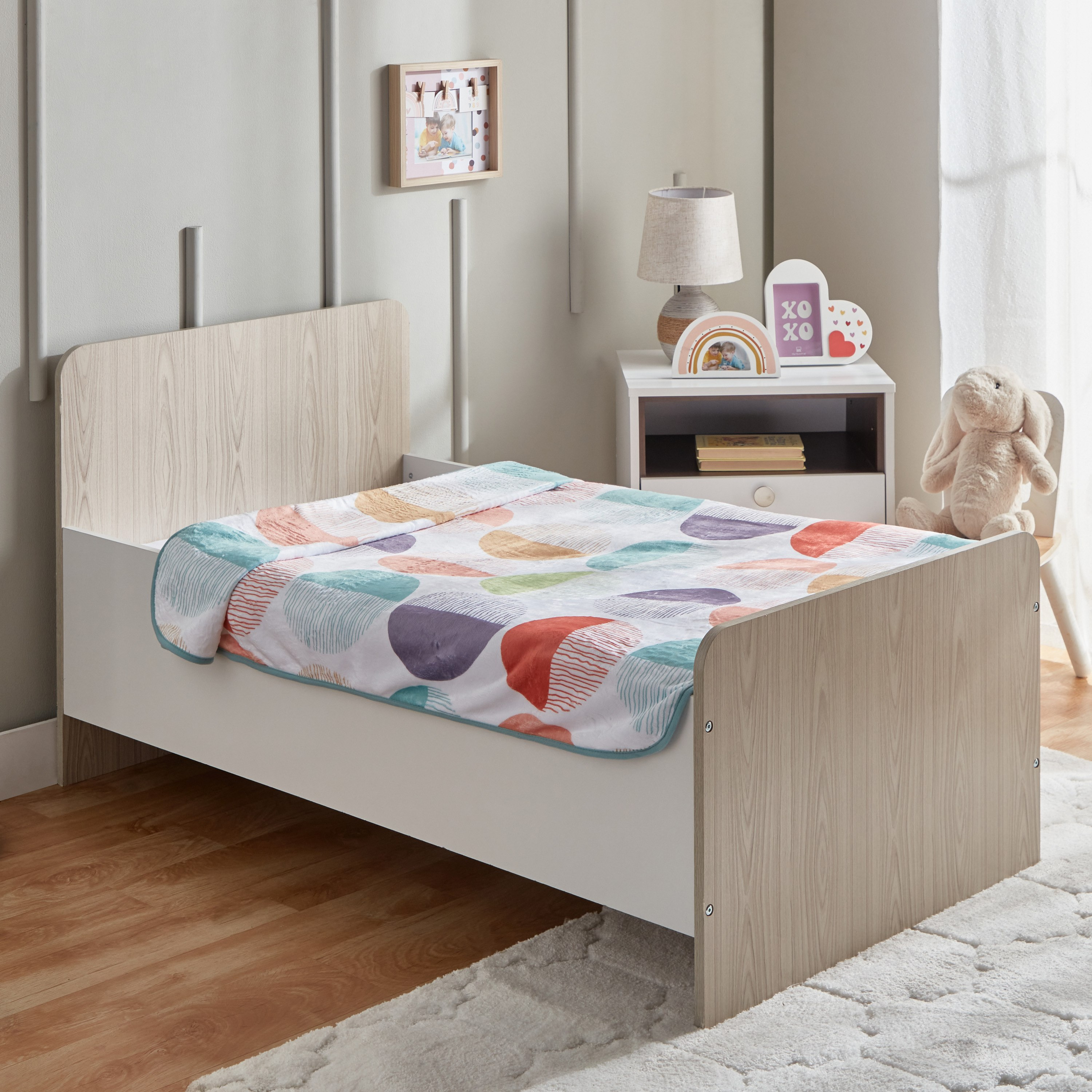 بطانية صوف فلانيل بطبعات مع حواف من بلايلاند باتش - 100x140 سم-hbxhomeware-hbxkidsandyouth-image-1
