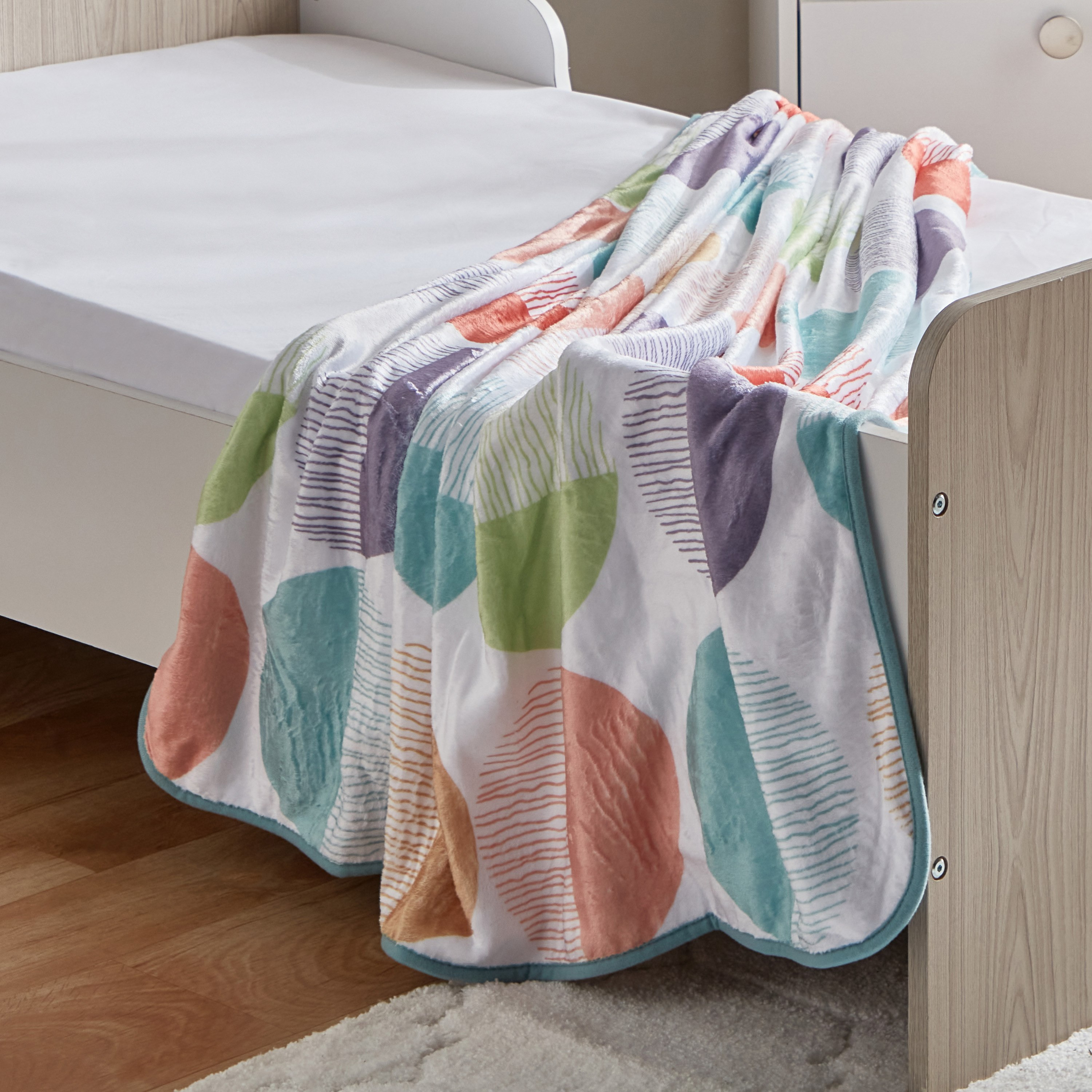 بطانية صوف فلانيل بطبعات مع حواف من بلايلاند باتش - 100x140 سم-hbxhomeware-hbxkidsandyouth-image-4