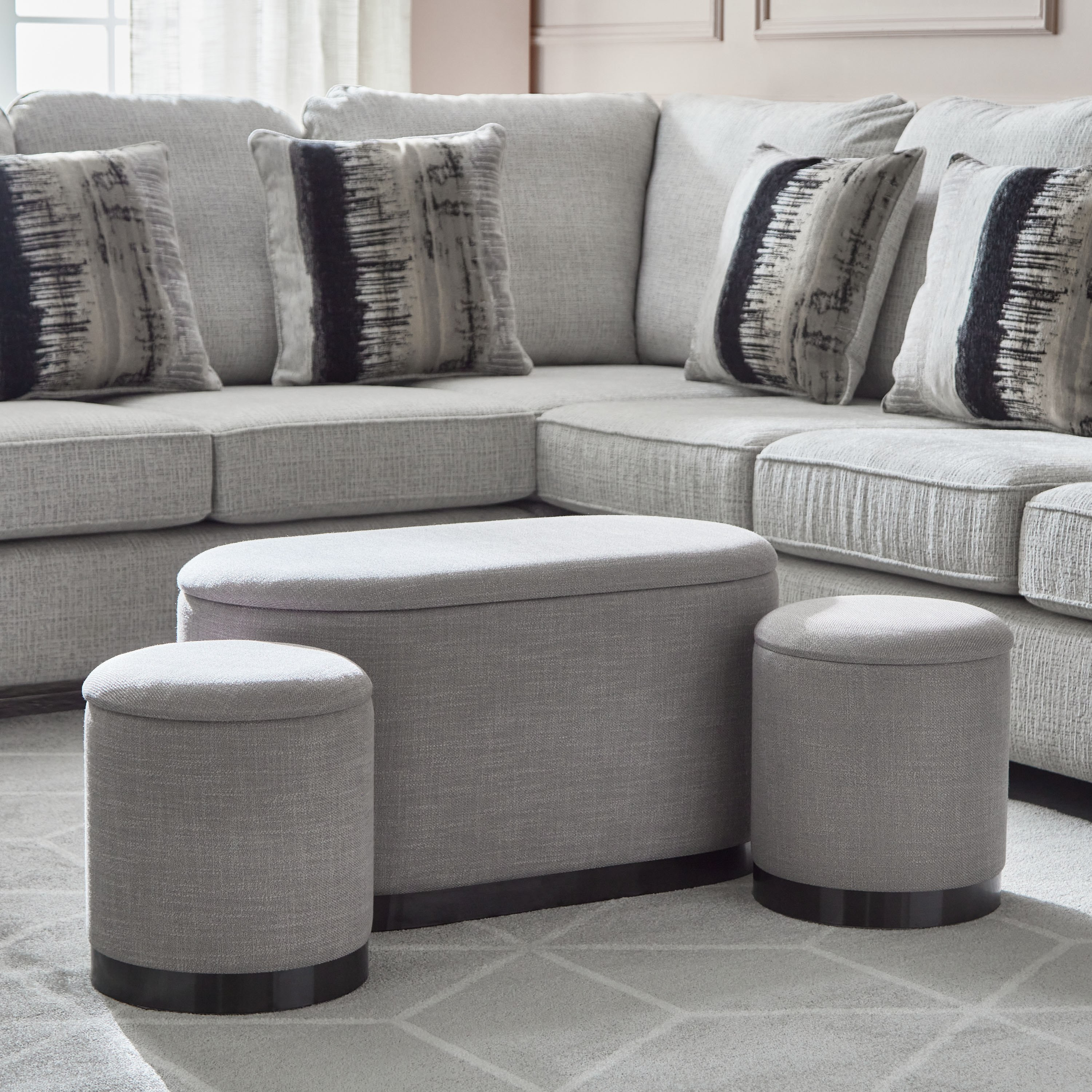 Evelyn 3-Piece Fabric Ottoman Set with Storage-hbxlivingroom-sofasandarmchairs-ottomansandfootstools-image-1