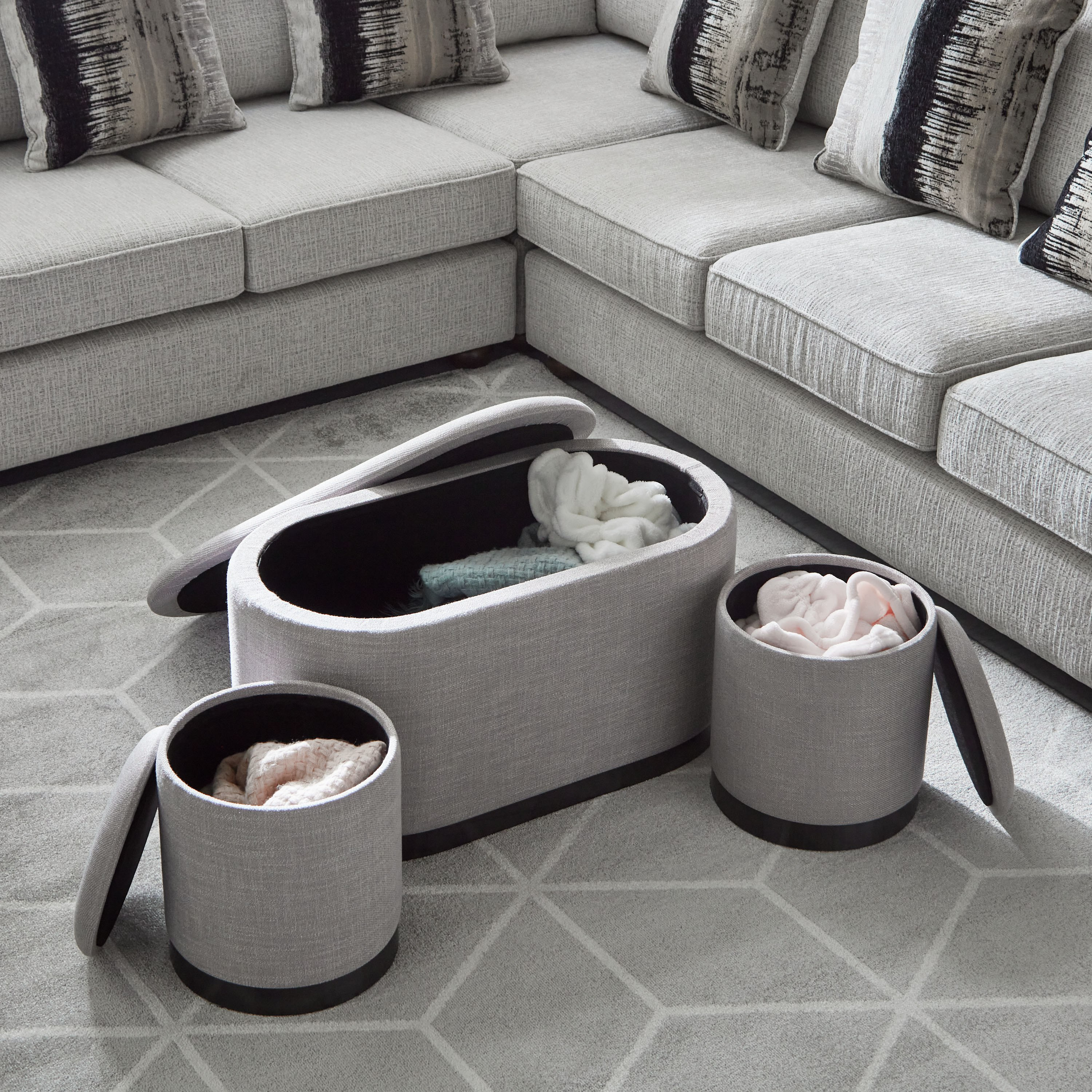 Evelyn 3-Piece Fabric Ottoman Set with Storage-hbxlivingroom-sofasandarmchairs-ottomansandfootstools-image-3