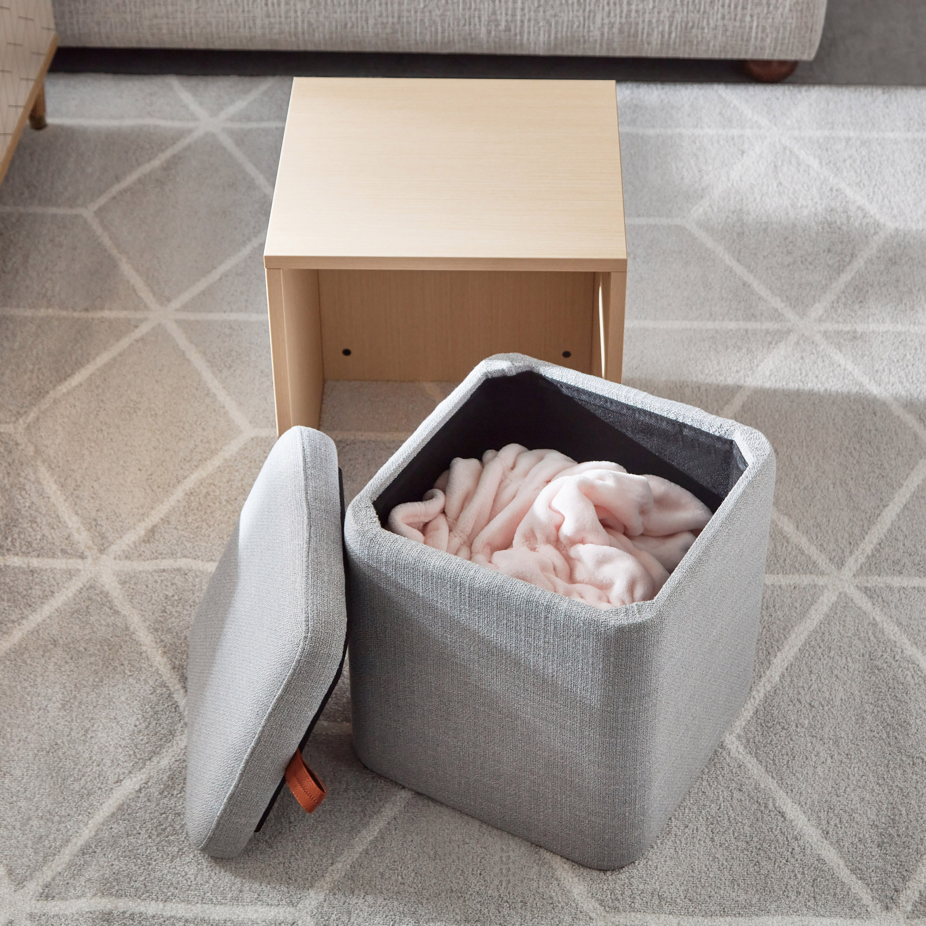 Nordica End Table with Storage Ottoman-hbxlivingroom-sofasandarmchairs-ottomansandfootstools-image-4