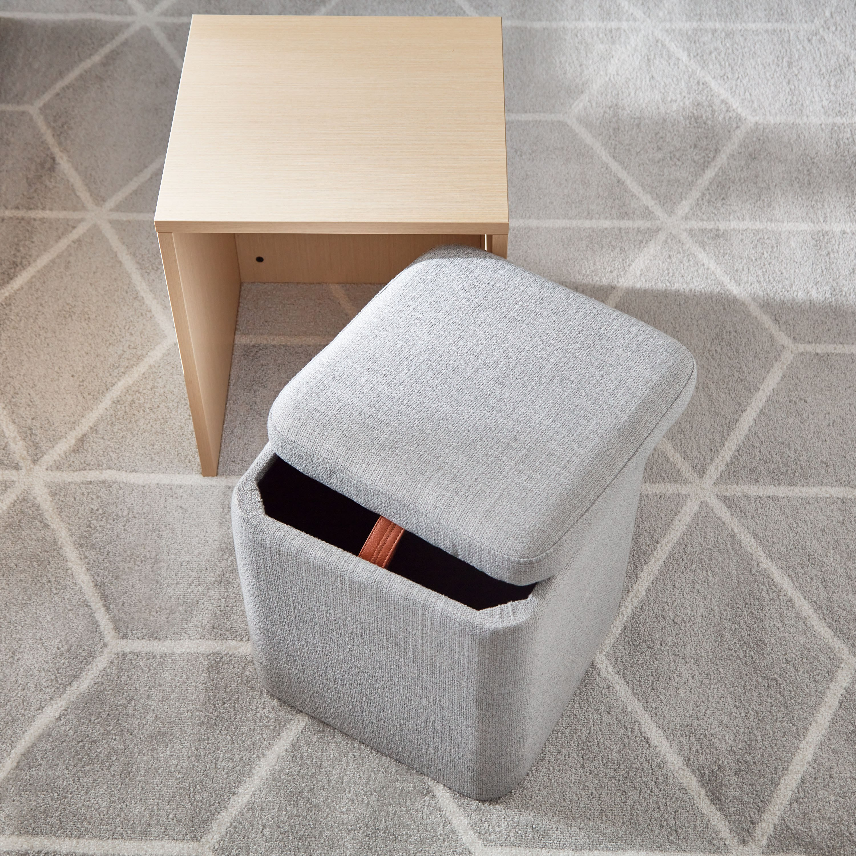 Nordica End Table with Storage Ottoman-hbxlivingroom-sofasandarmchairs-ottomansandfootstools-image-5