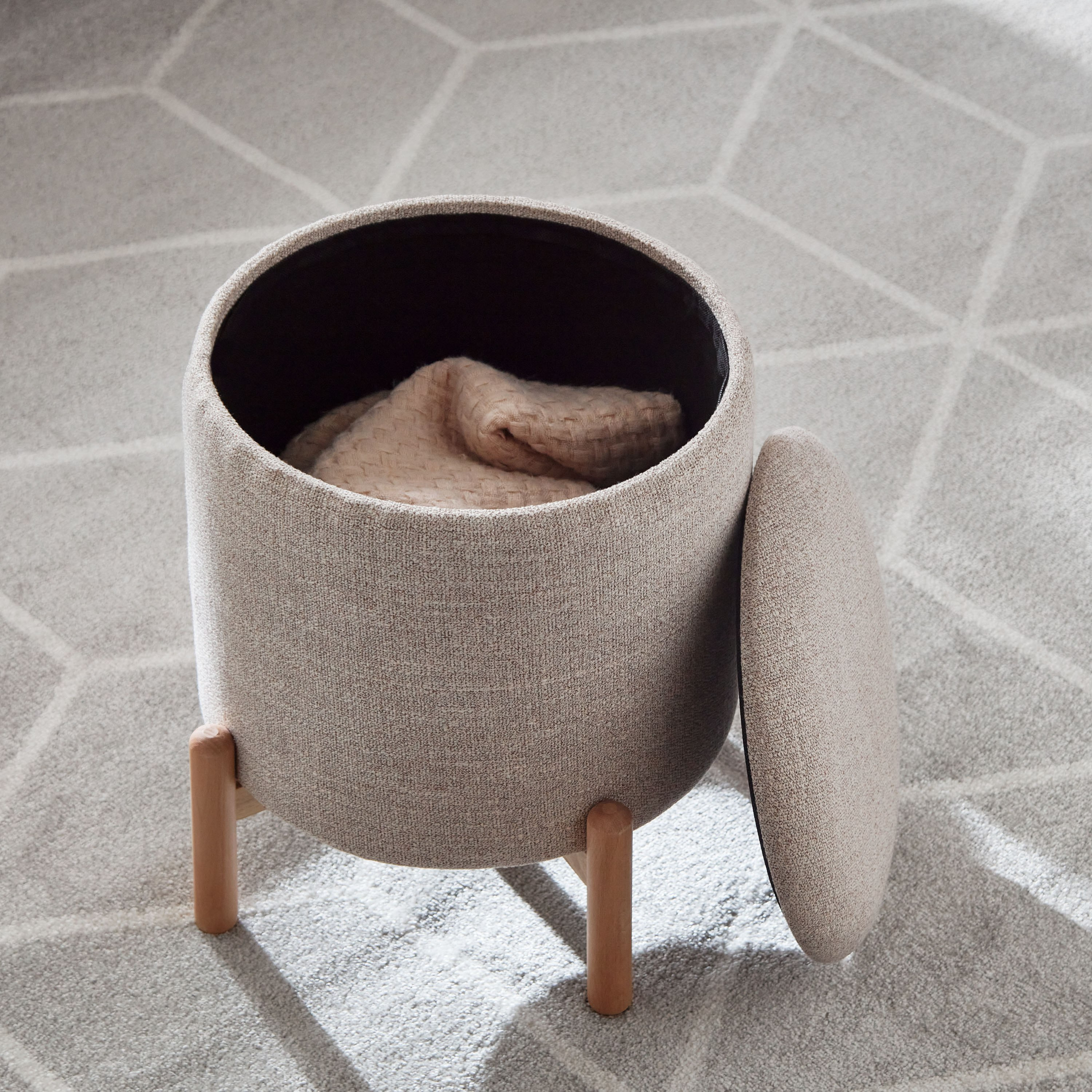 Nordica Wooden Leg Storage Ottoman-hbxlivingroom-sofasandarmchairs-ottomansandfootstools-image-3