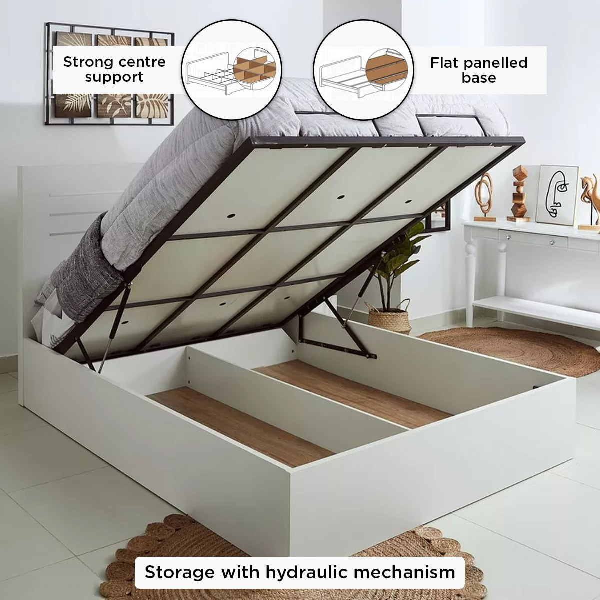 سرير كوين بمساحة تخزين هيدروليك من باتارا - 150x200 سم-hbxbedroom-bedsandbedsets-beds-queen-image-7