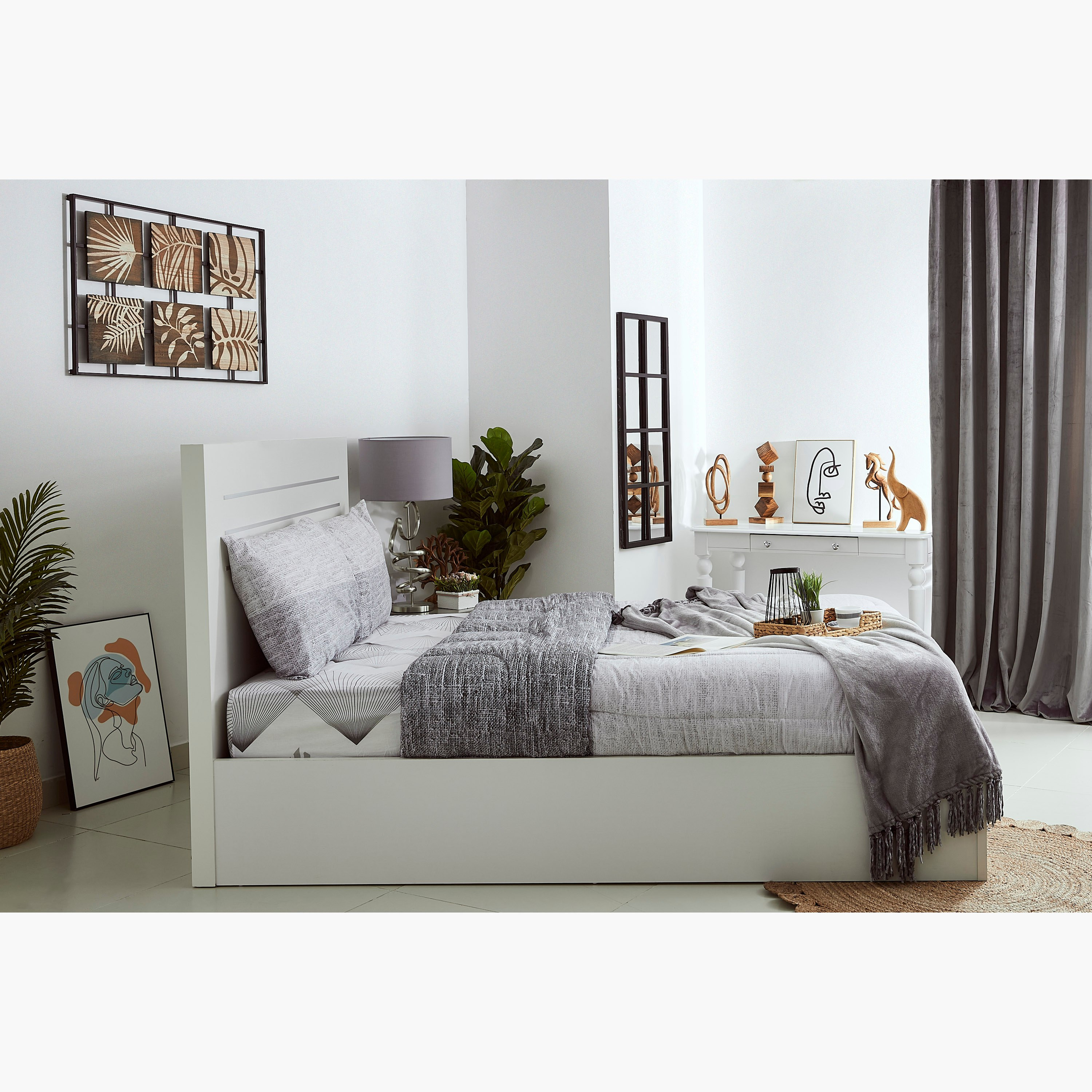 سرير كوين بمساحة تخزين هيدروليك من باتارا - 150x200 سم-hbxbedroom-bedsandbedsets-beds-queen-image-13
