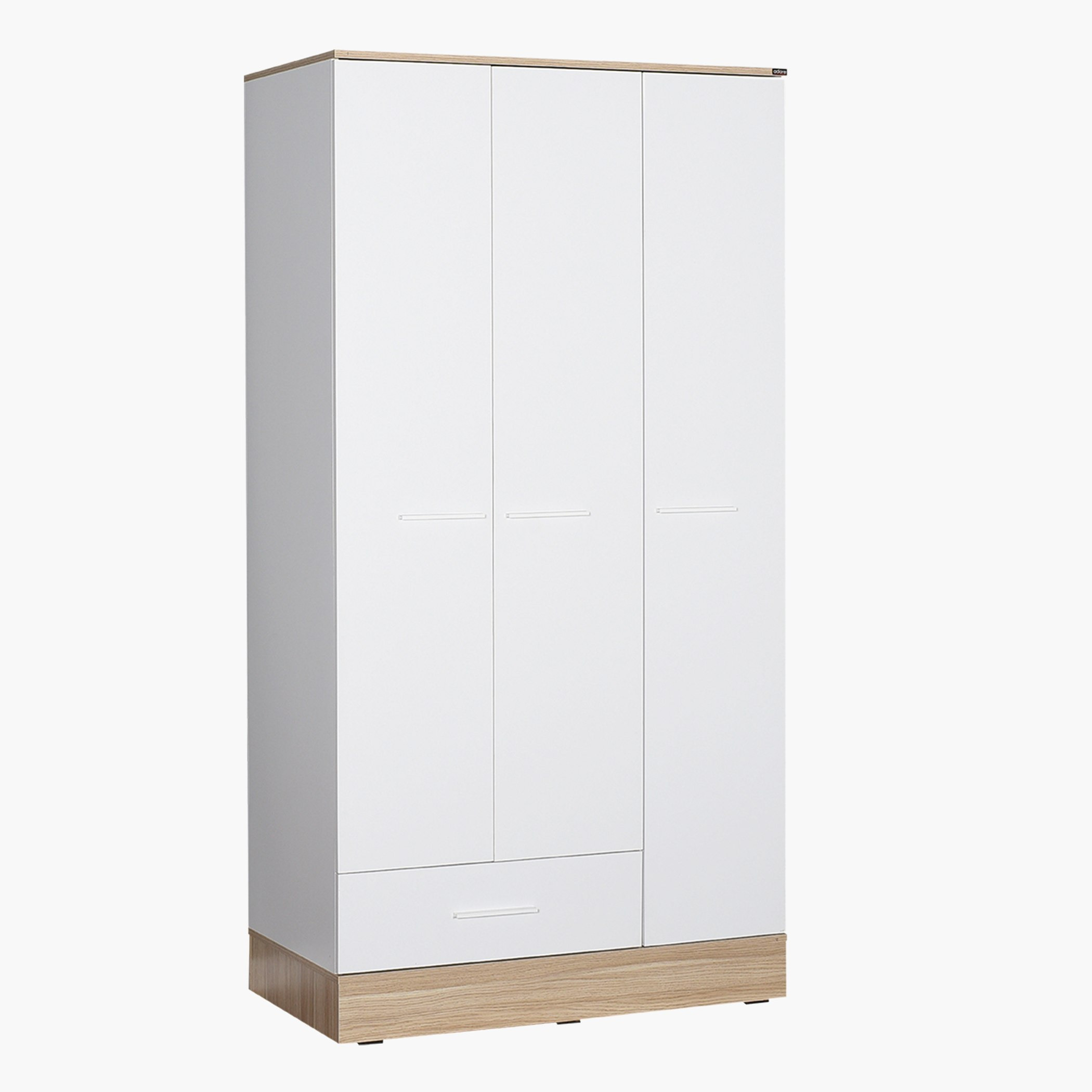 Movo Helina 3-Door Wardrobe with Drawer-hbxfurniture-wardrobes-image-2