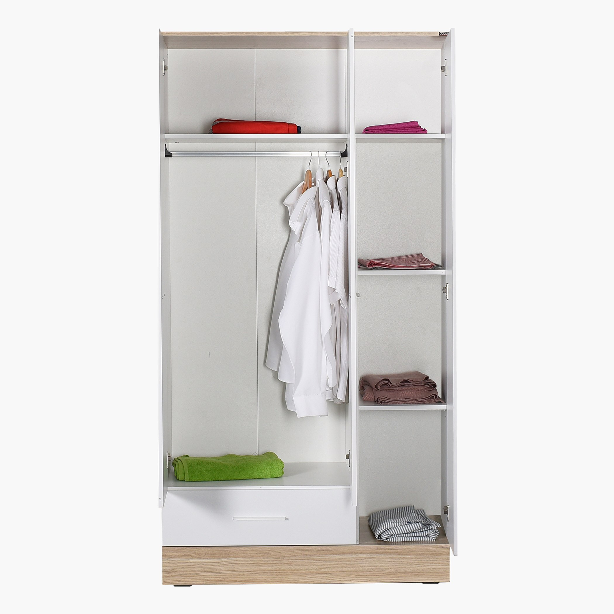 Movo Helina 3-Door Wardrobe with Drawer-hbxfurniture-wardrobes-image-4
