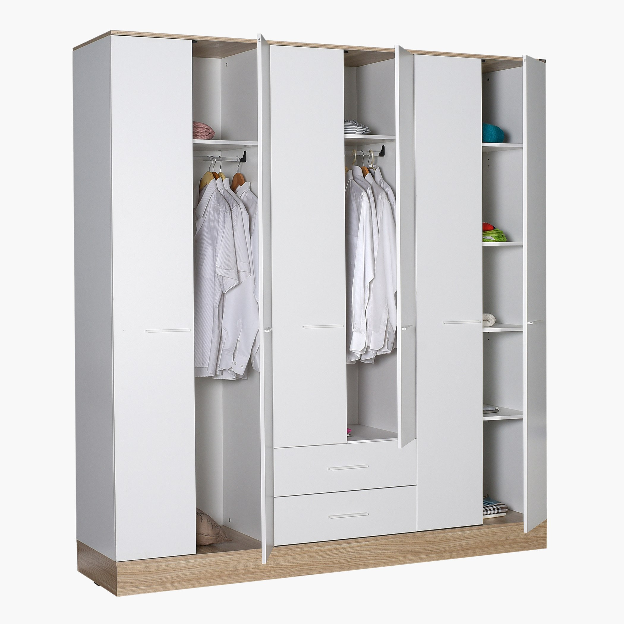 خزانة ملابس 6 أبواب مع درجين - هيلينا من موڤو-hbxfurniture-wardrobes-image-4