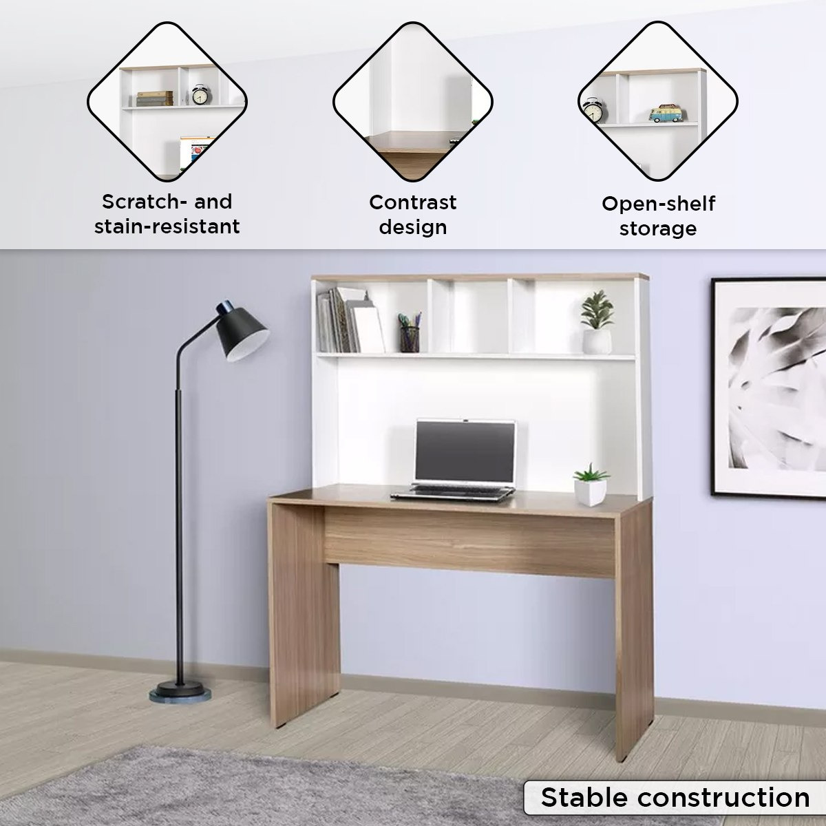 مكتب دراسة مع رف من هيلينا-hbxfurniture-office-desks-image-5