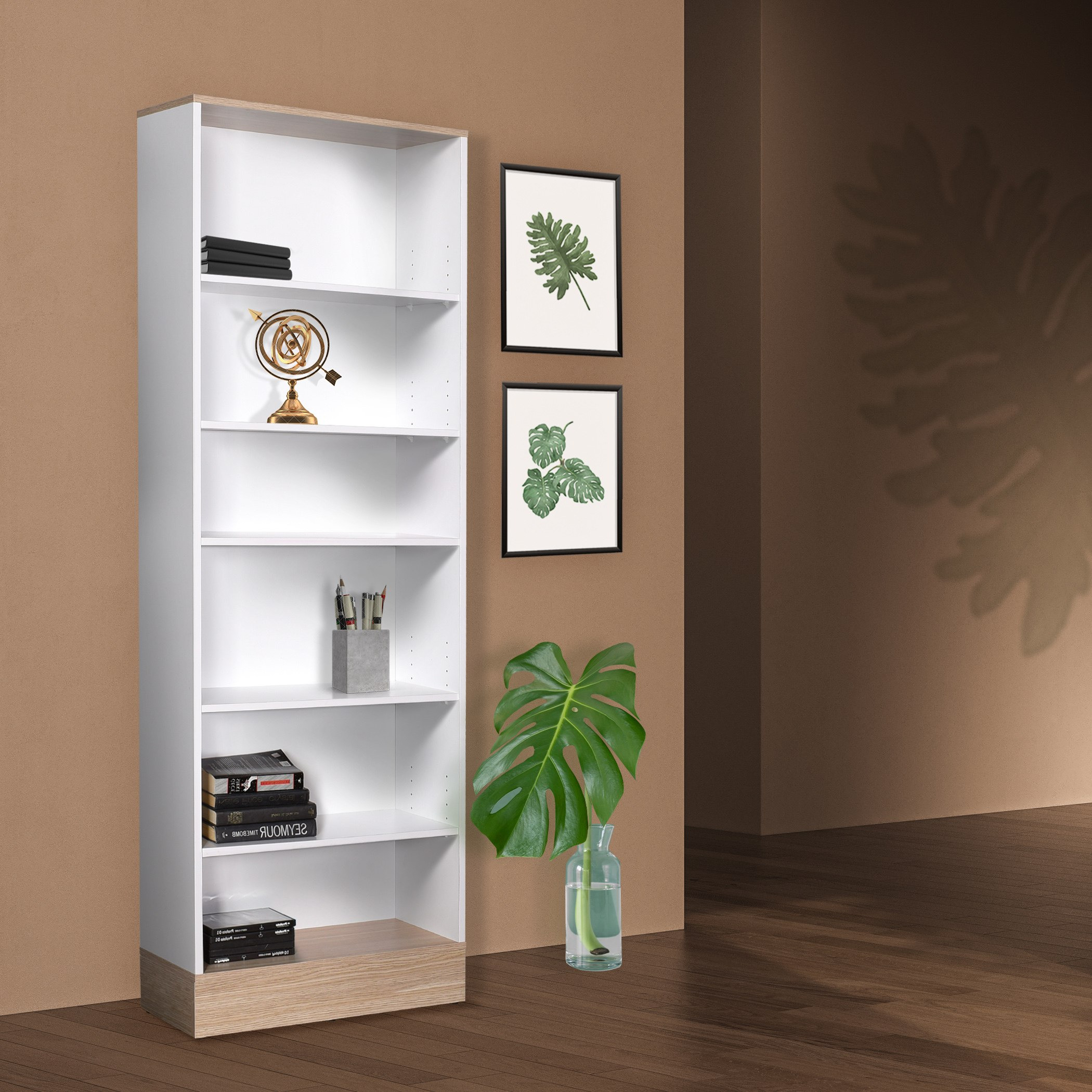 خزانة كتب 6 أرفف من هيلينا-hbxfurniture-office-bookcases-image-2