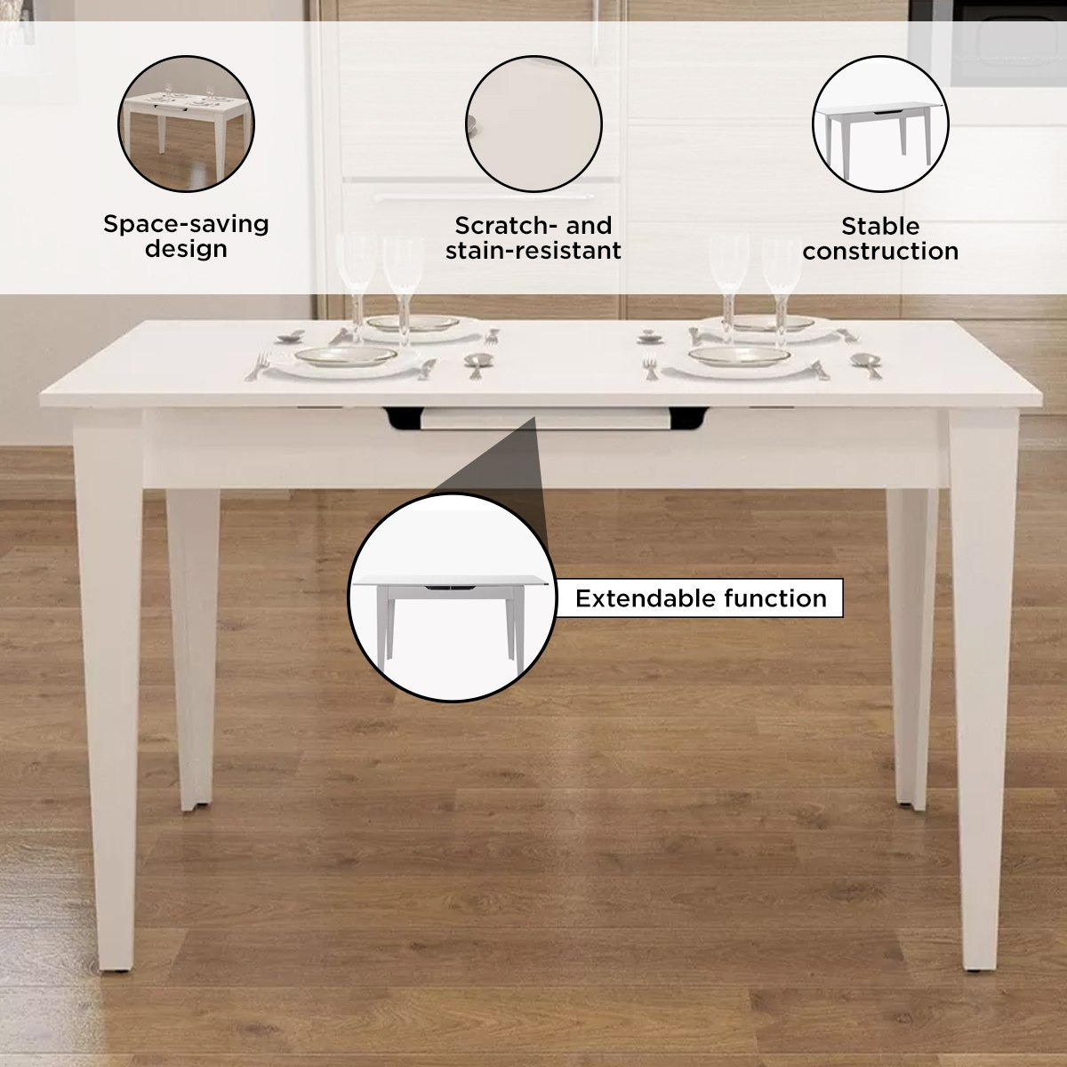 طاولة سفرة لـ 6 مقاعد مع ملحق هيلينا-hbxdiningroom-diningtablesandsets-diningtables-sixseater-image-5